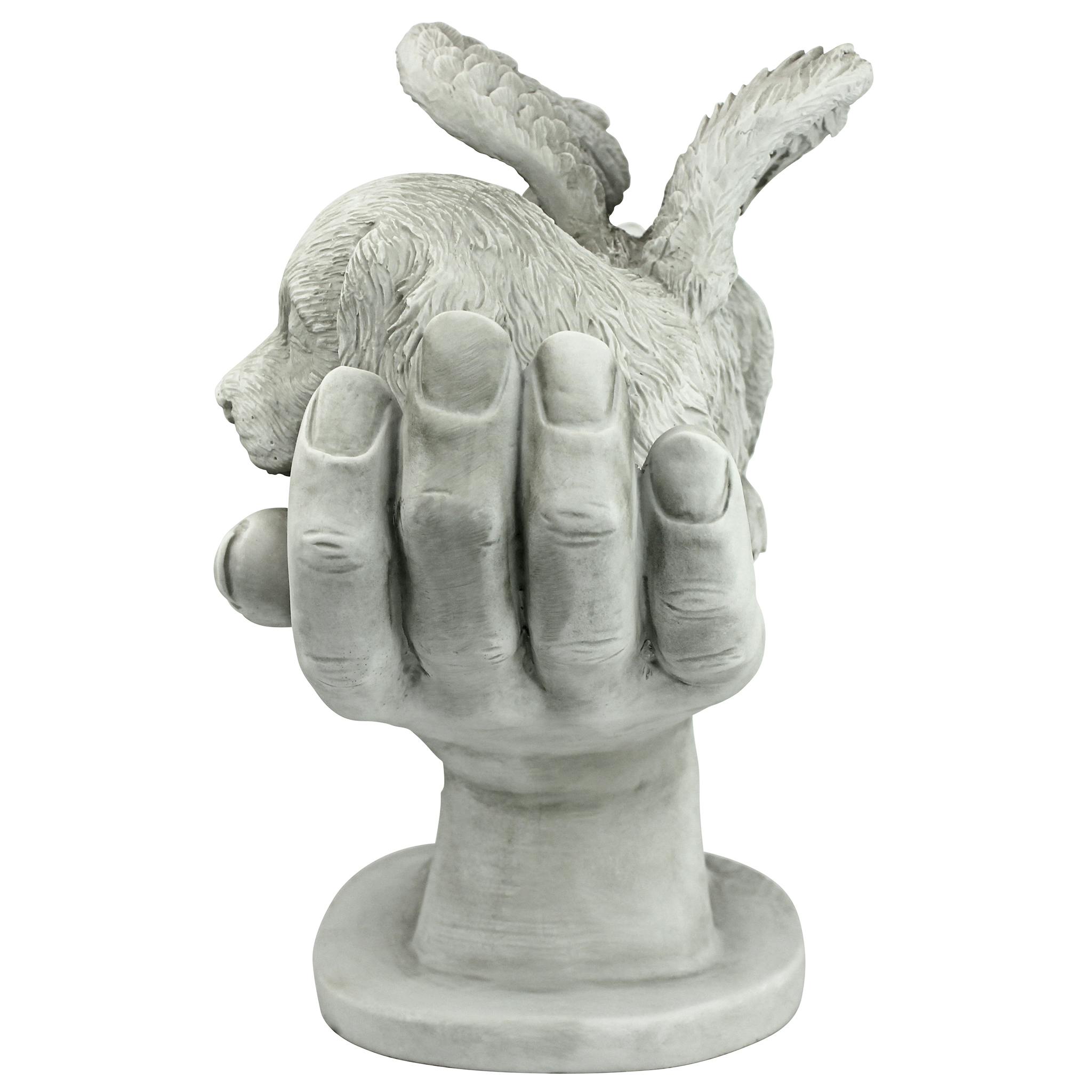 In God's Hands Dog Memorial Statue