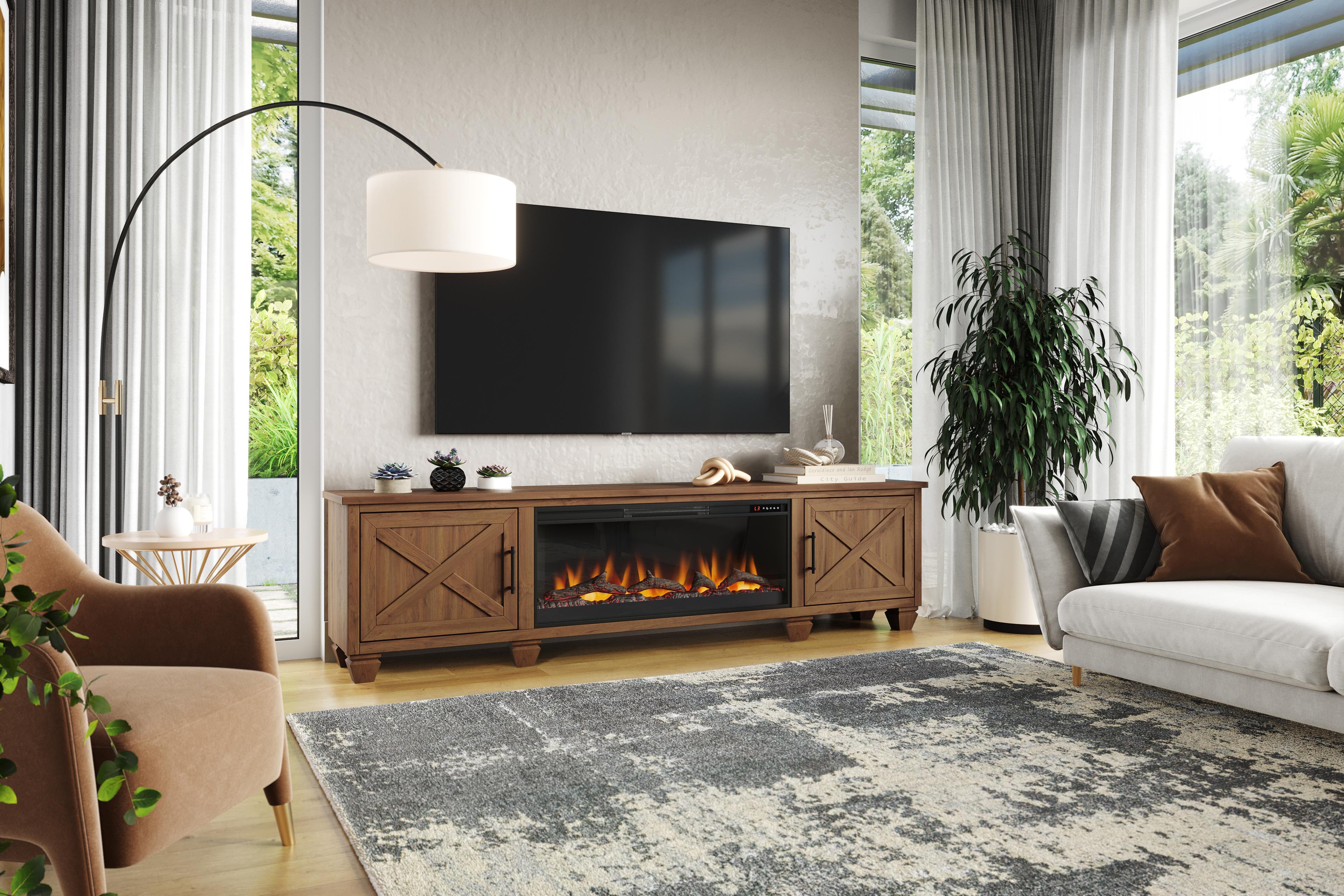 95" Liberty Fireplace TV Stand