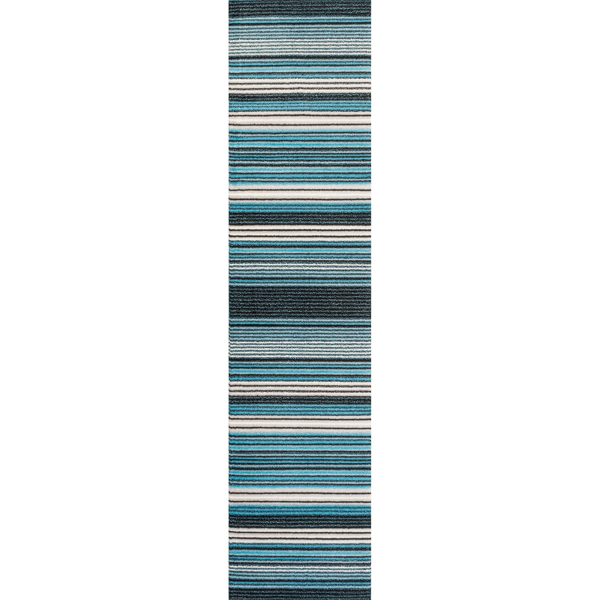 Duxbury Gradient Ticking Striped Runner Rug