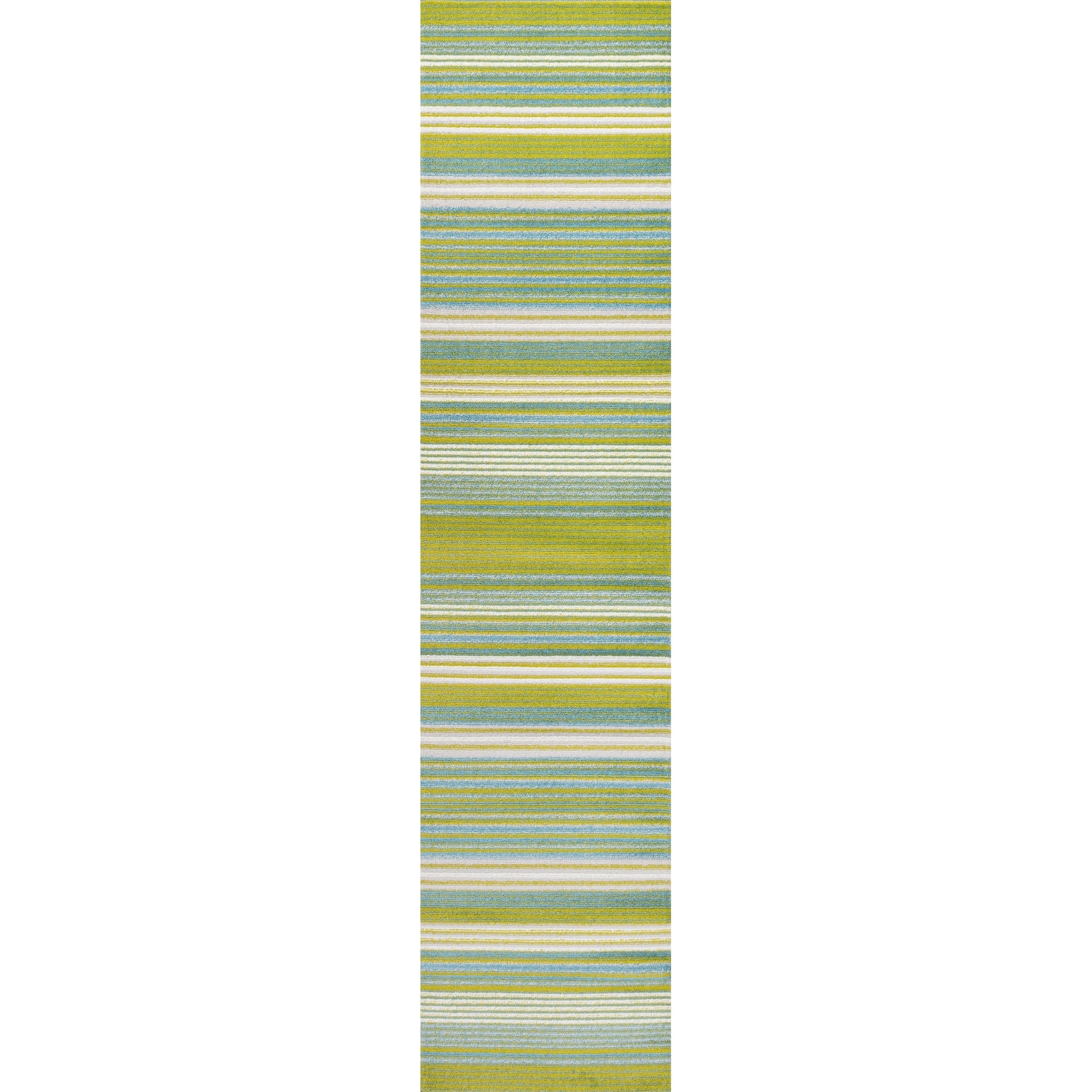 Duxbury Gradient Ticking Striped Runner Rug