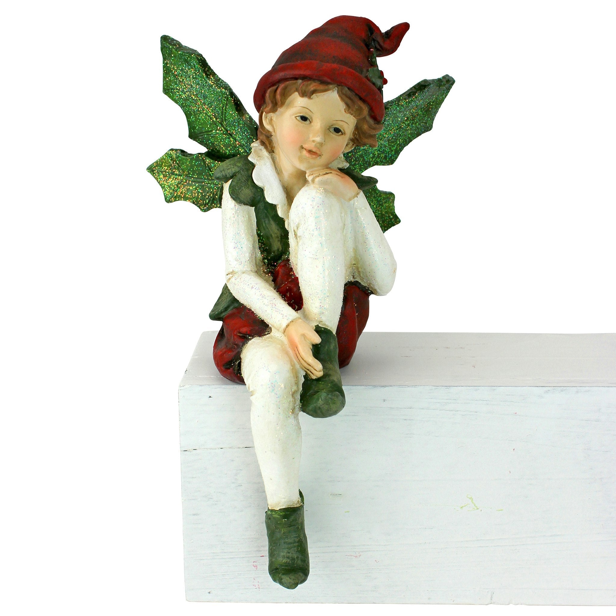 Santa's Christmas Elves Shelf Sitter Statue: Emmanuel