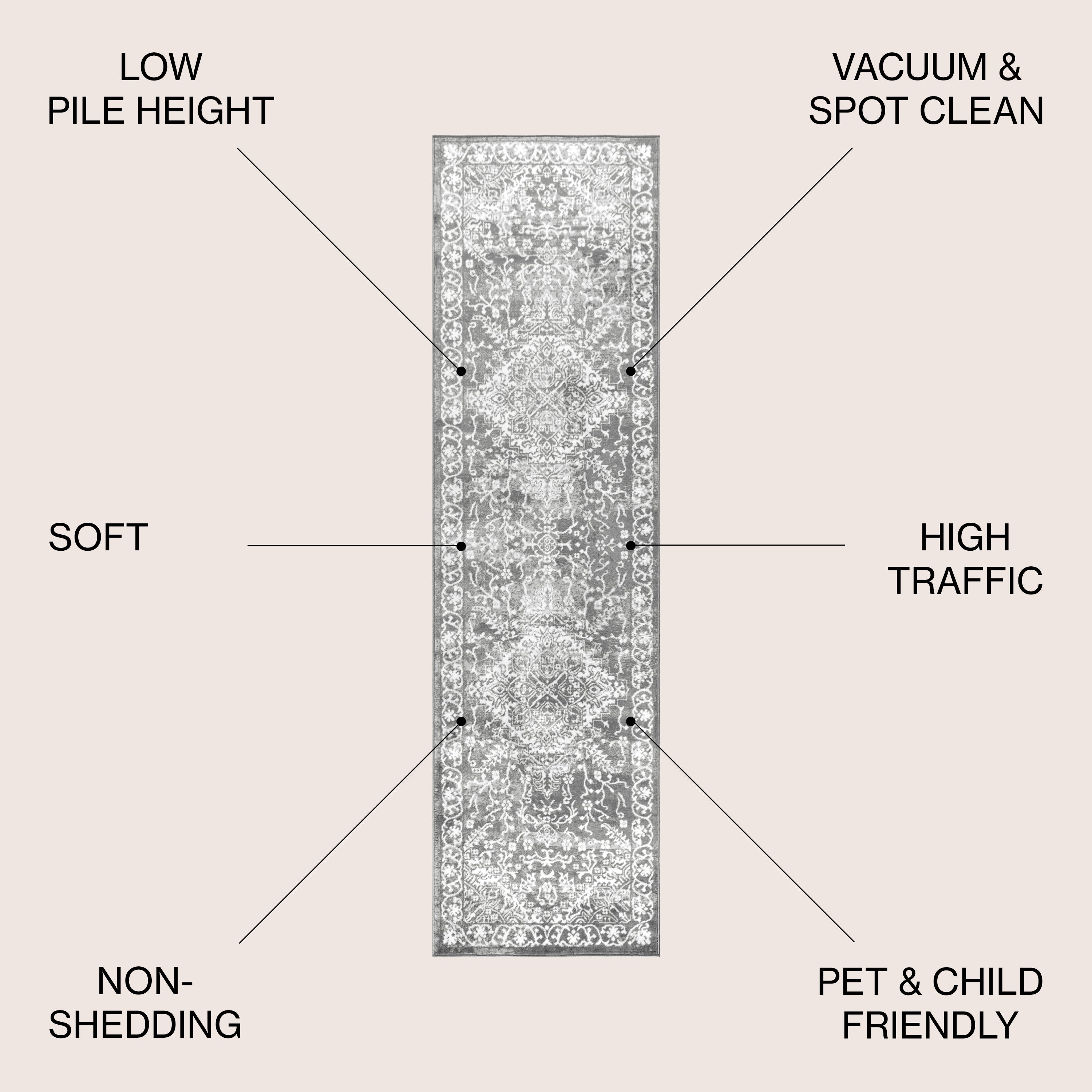 Modern Persian Vintage Medallion Runner Rug