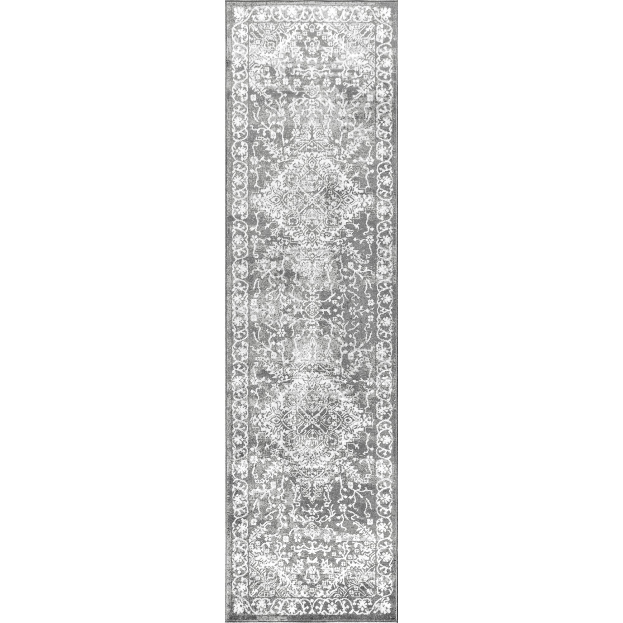 Modern Persian Vintage Medallion Runner Rug