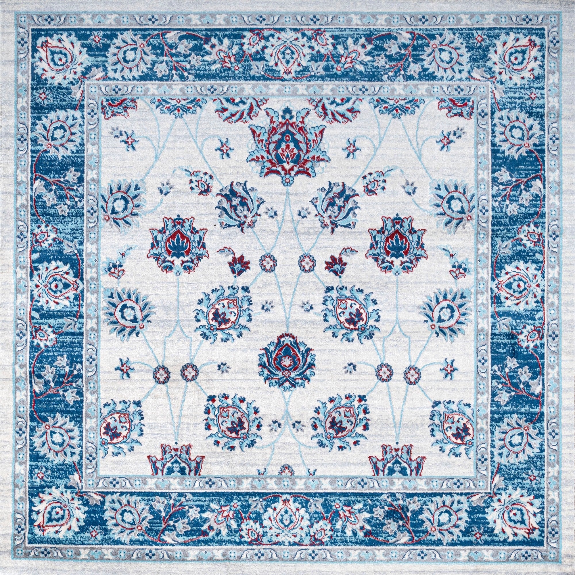 Modern Persian Vintage Moroccan Traditional Square Area Rug