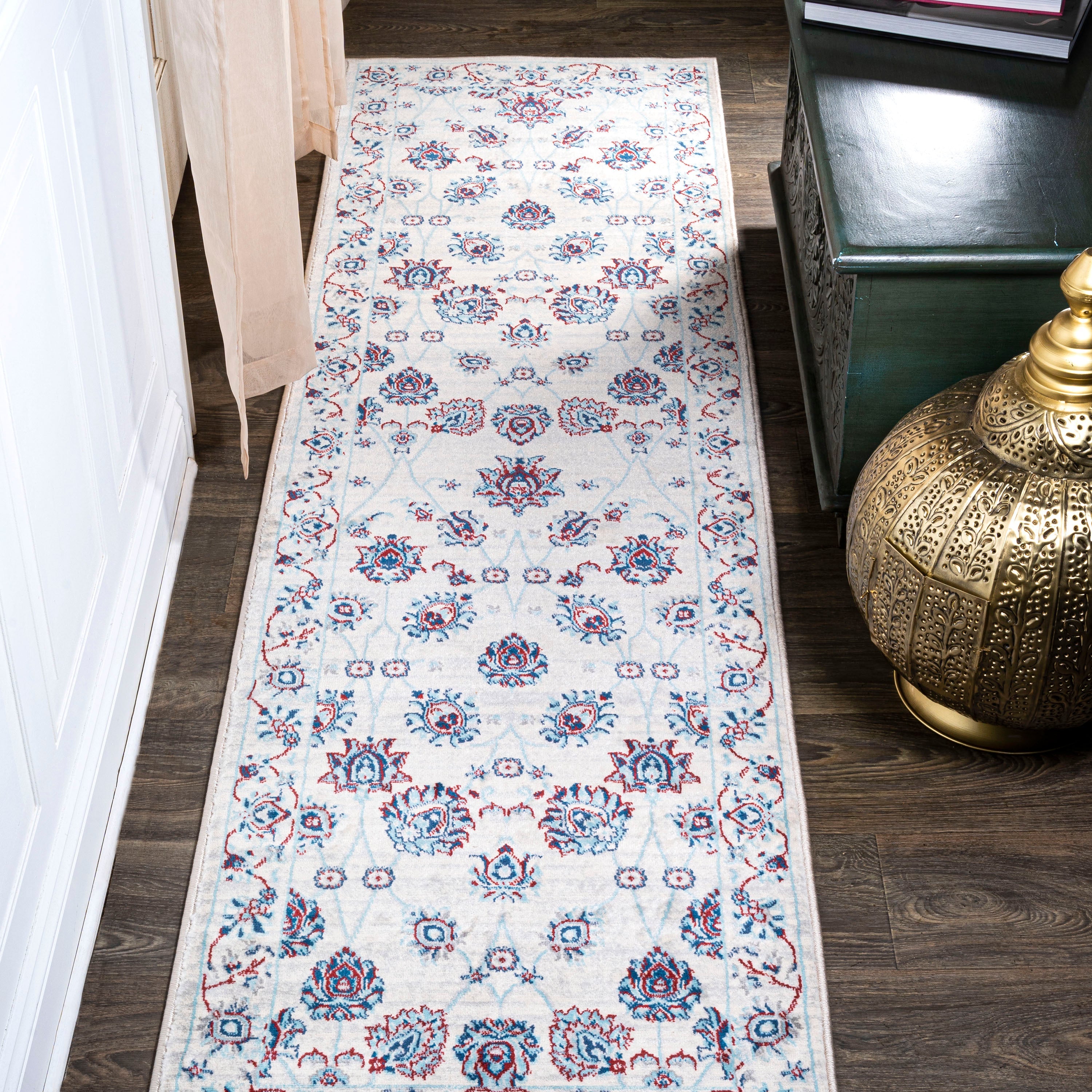 Modern Persian Vintage Moroccan Traditional Runner Rug