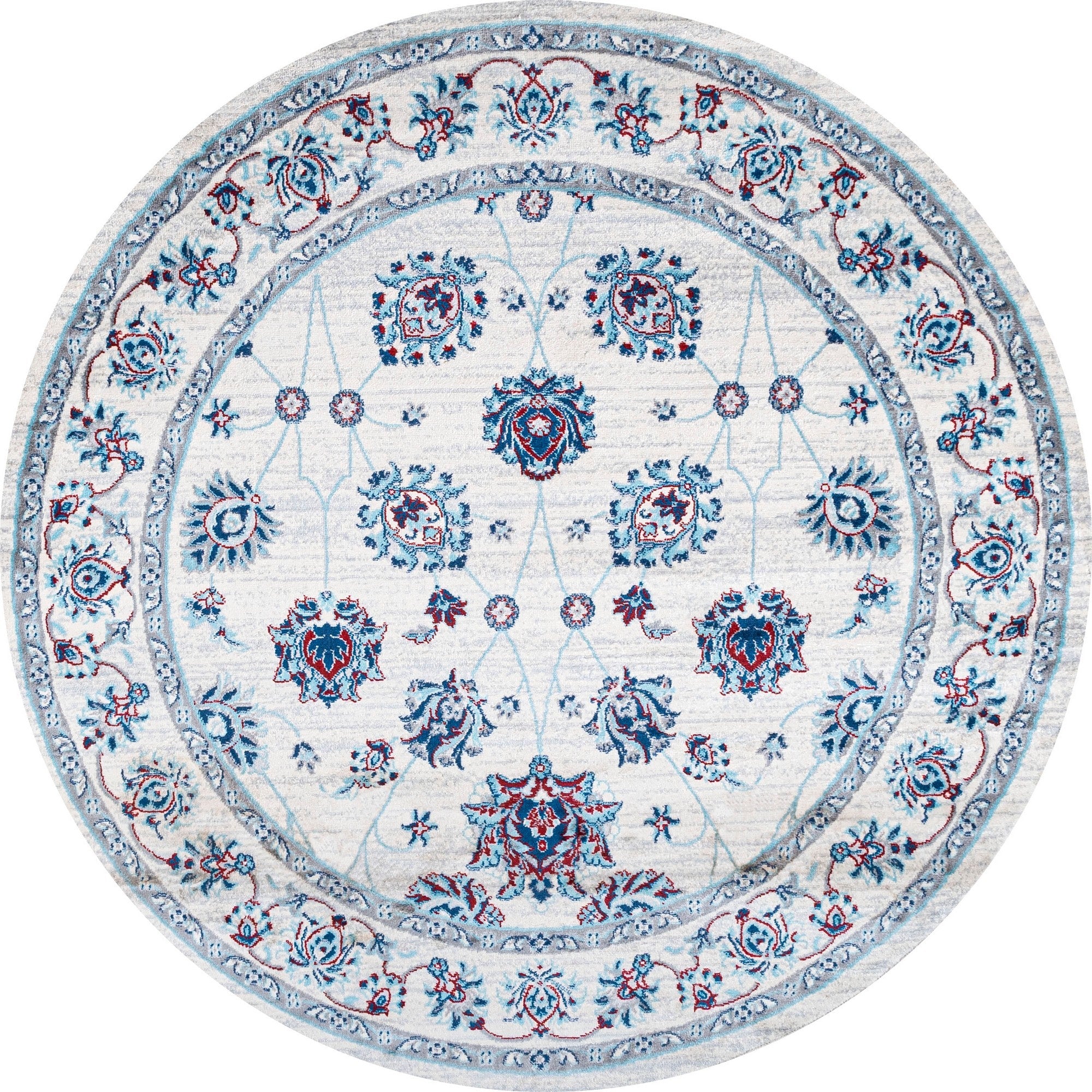 Modern Persian Vintage Moroccan Traditional Round Area Rug