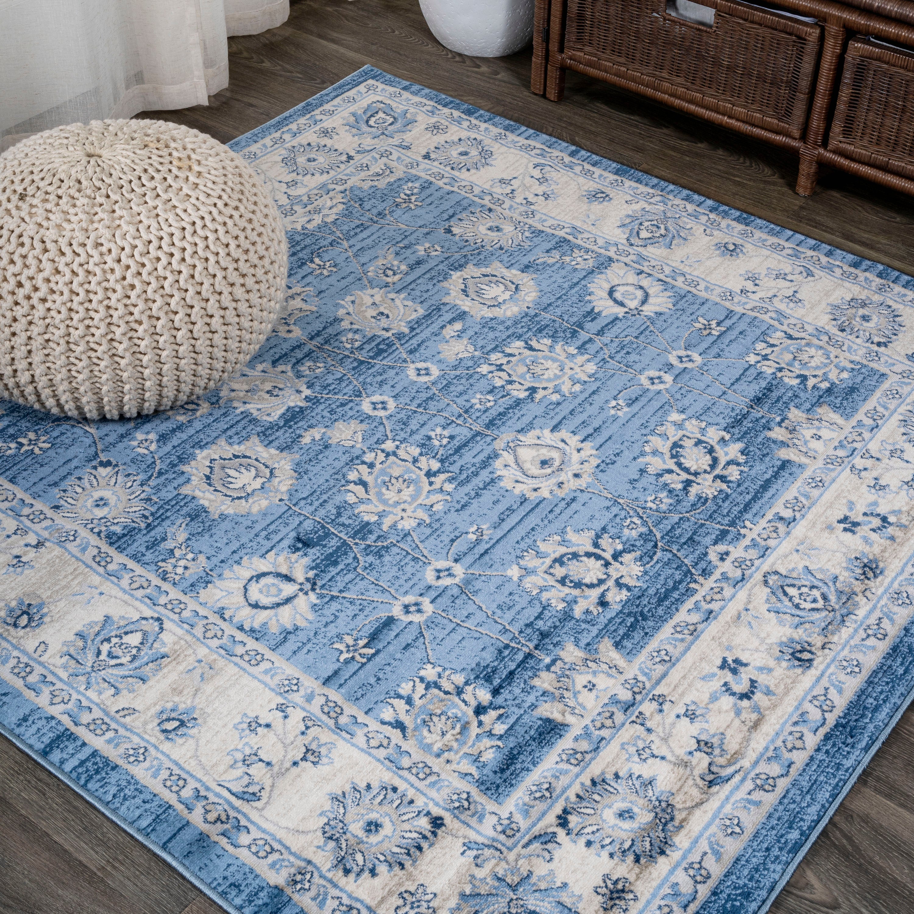 Modern Persian Vintage Moroccan Traditional Square Area Rug