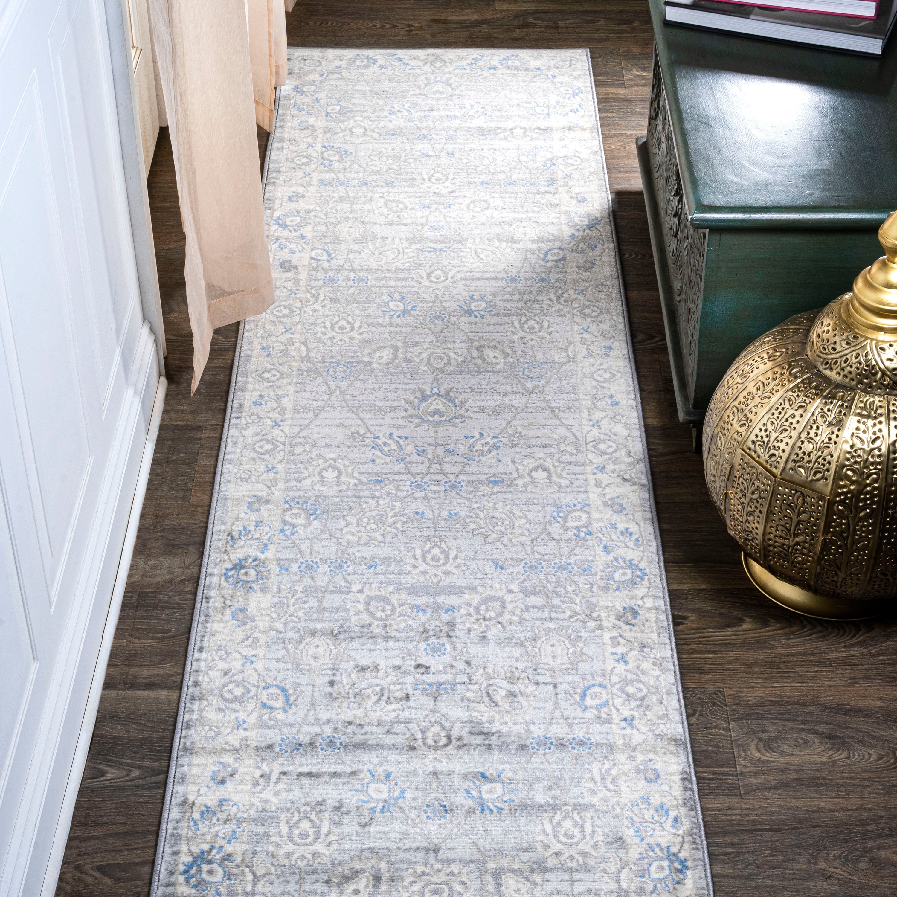 Modern Persian Vintage Moroccan Traditional Runner Rug