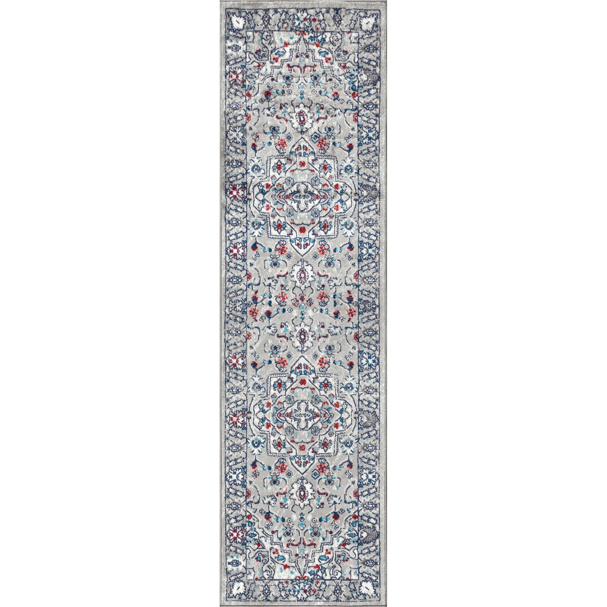 Modern Persian Vintage Medallion Runner Rug