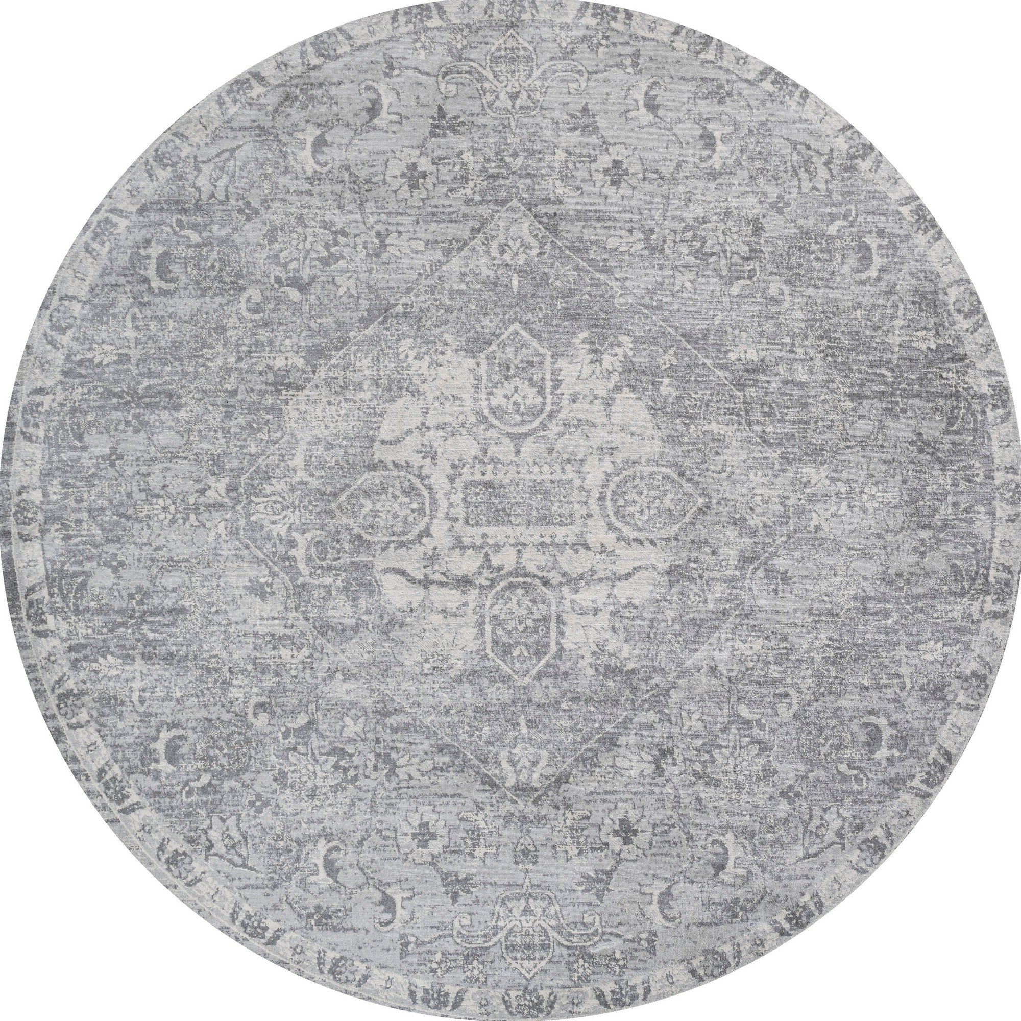 Modern Persian Vintage Round Area Rug