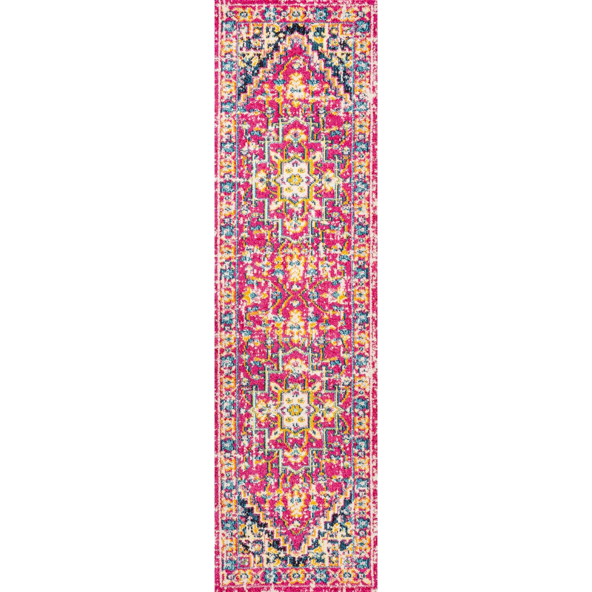 Brooklyn Geometric Medallion Runner Rug