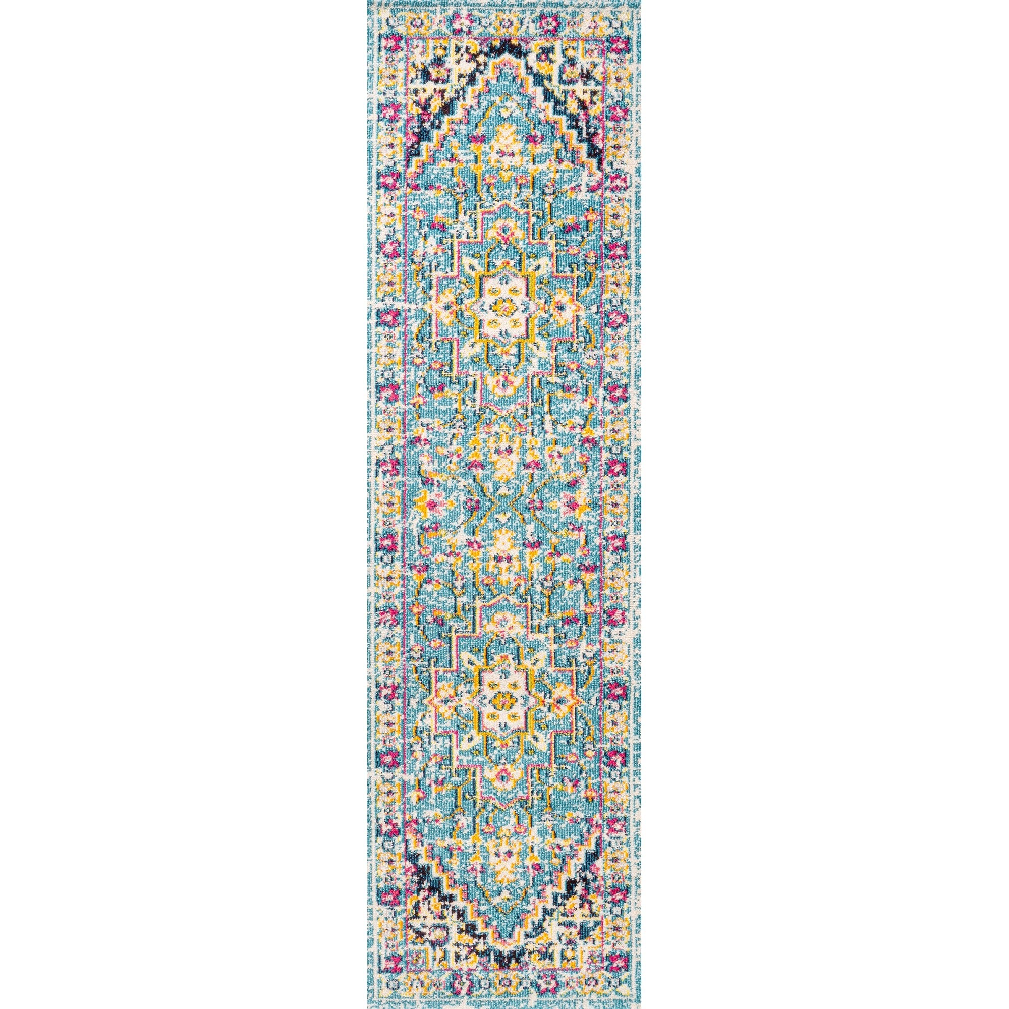 Brooklyn Geometric Medallion Runner Rug