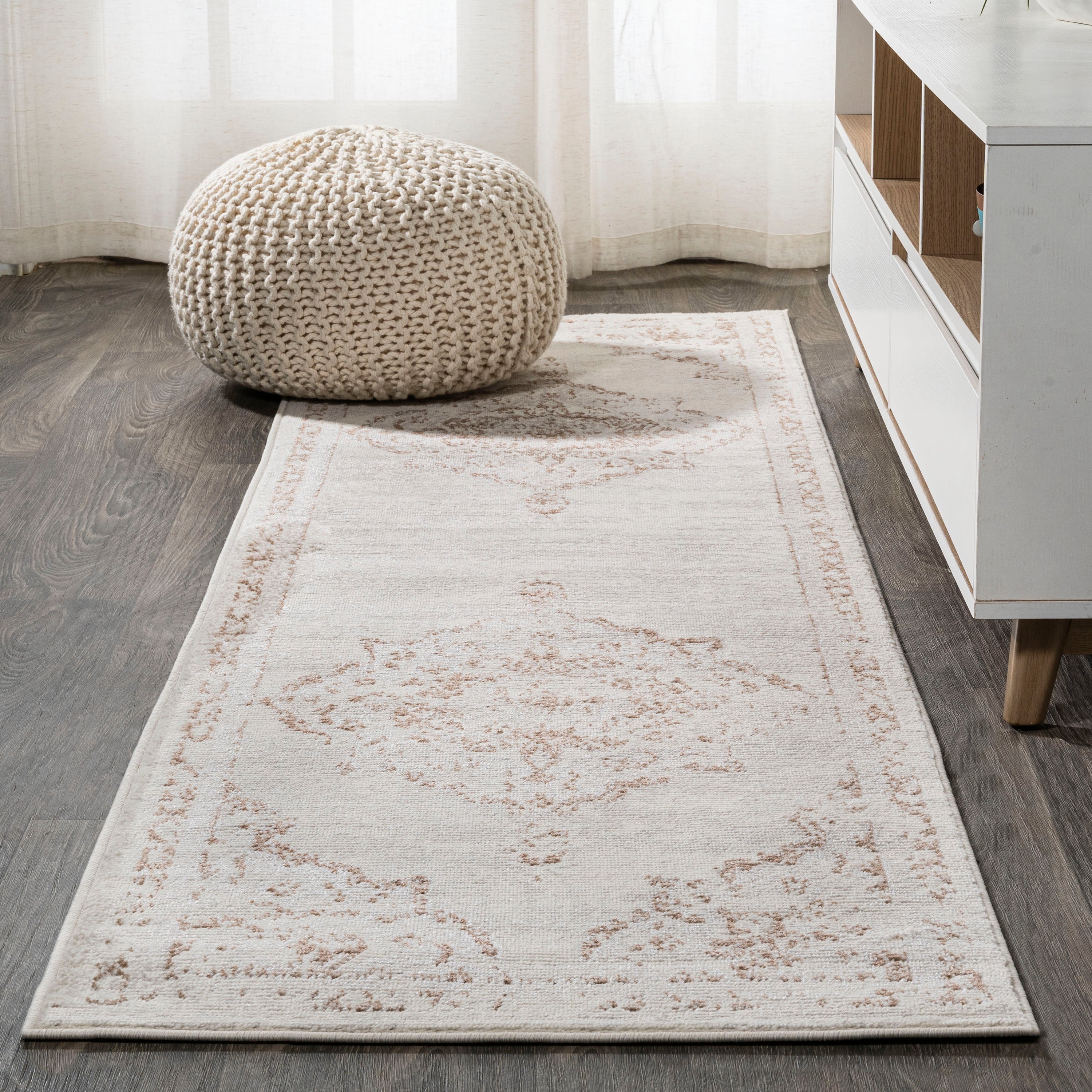 Alhambra Ornate Medallion Modern Runner Rug