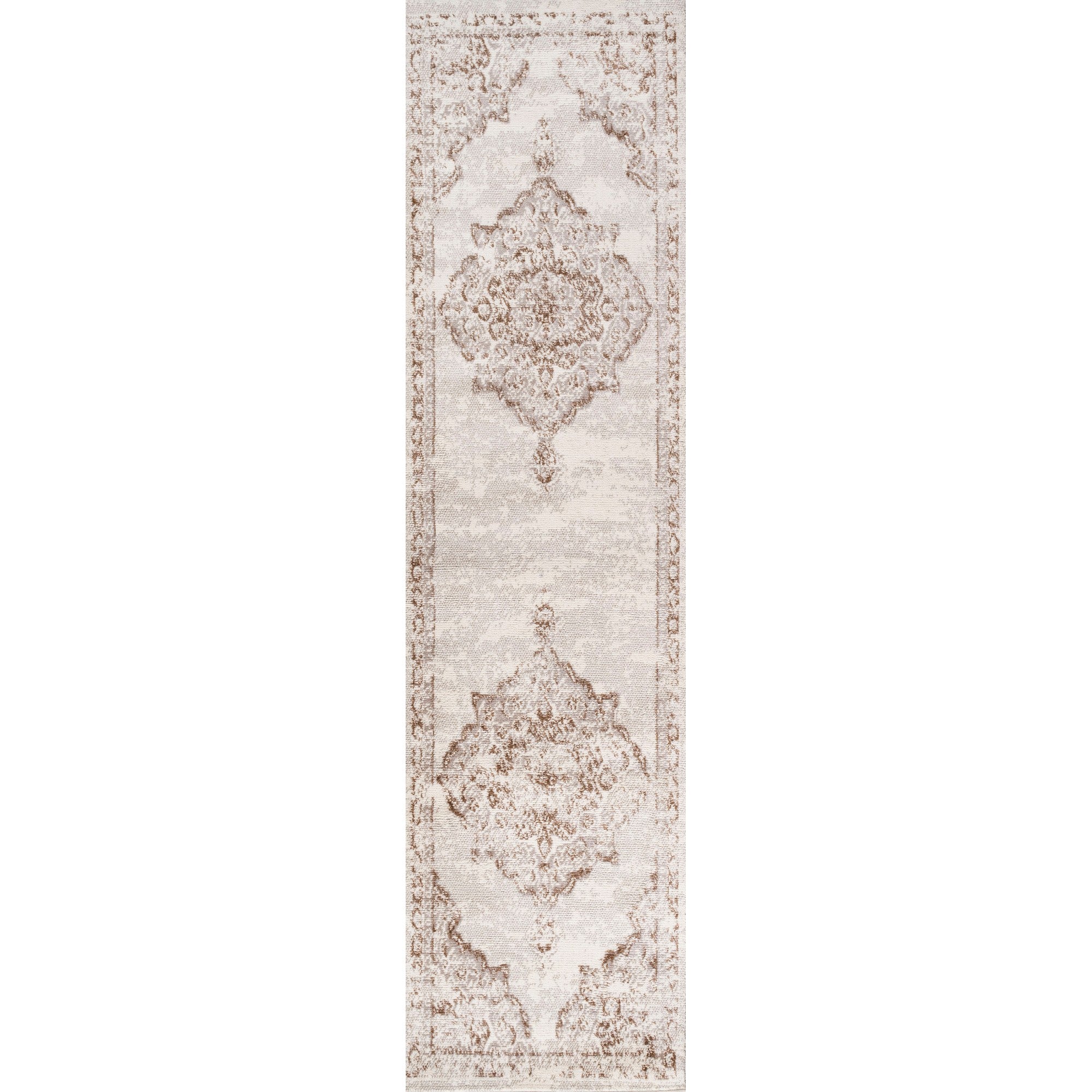 Alhambra Ornate Medallion Modern Runner Rug