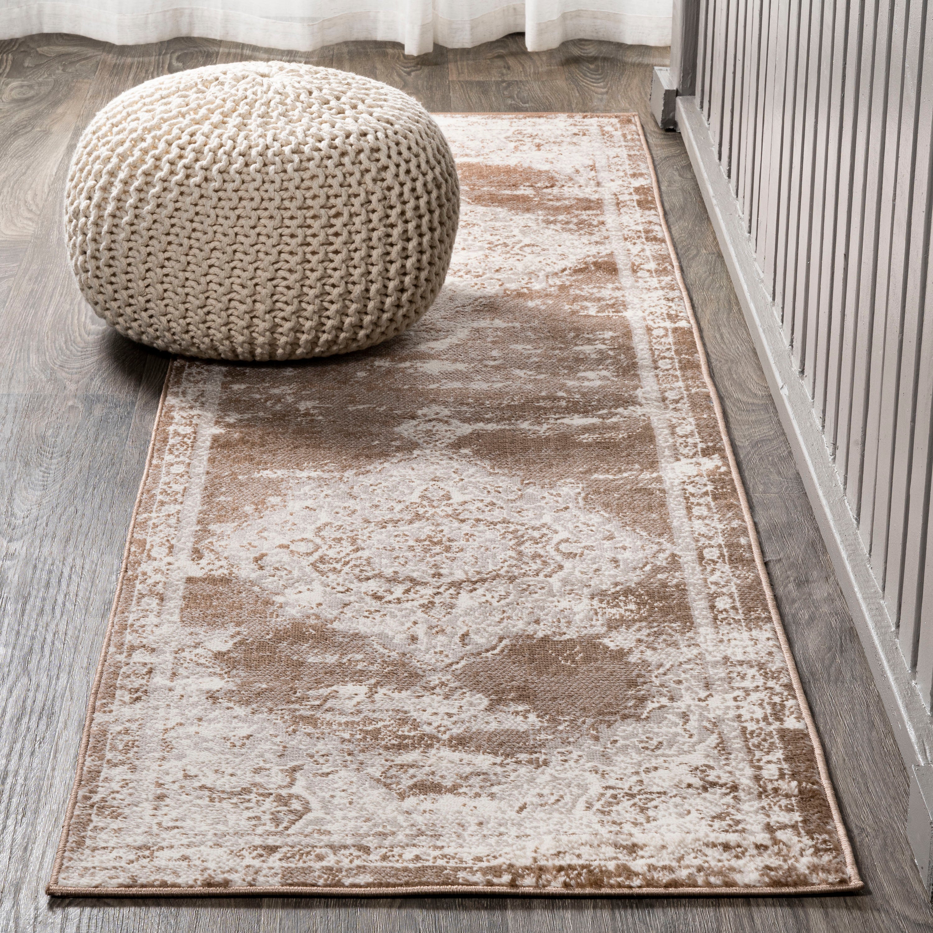 Alhambra Ornate Medallion Modern Runner Rug