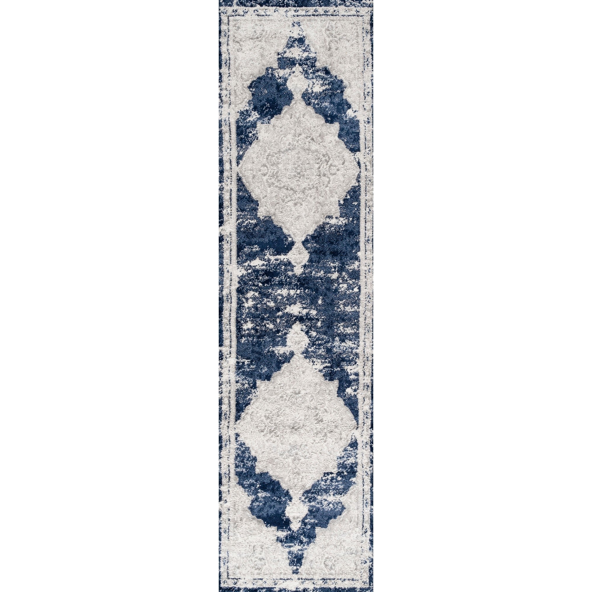 Alhambra Ornate Medallion Modern Runner Rug