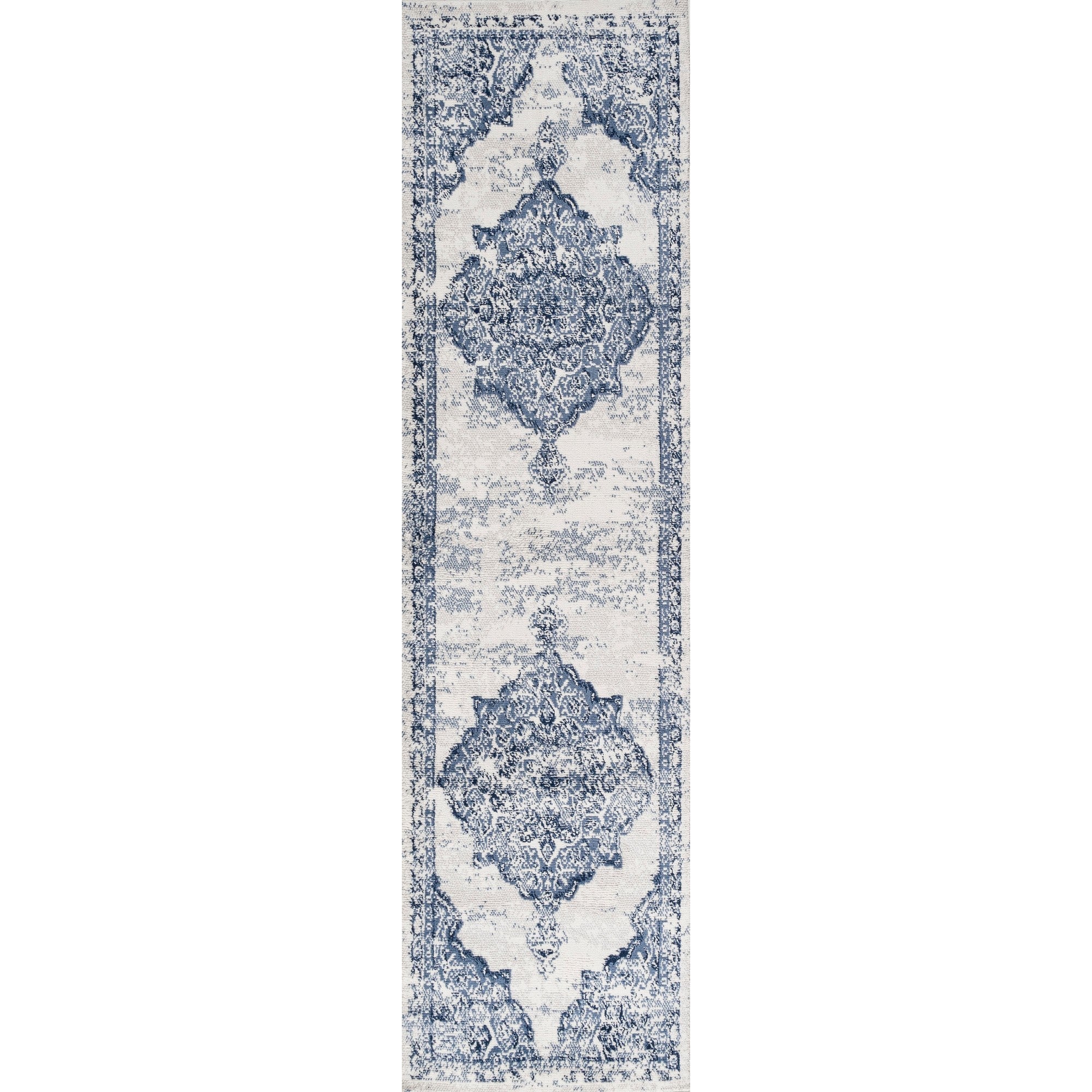 Alhambra Ornate Medallion Modern Runner Rug