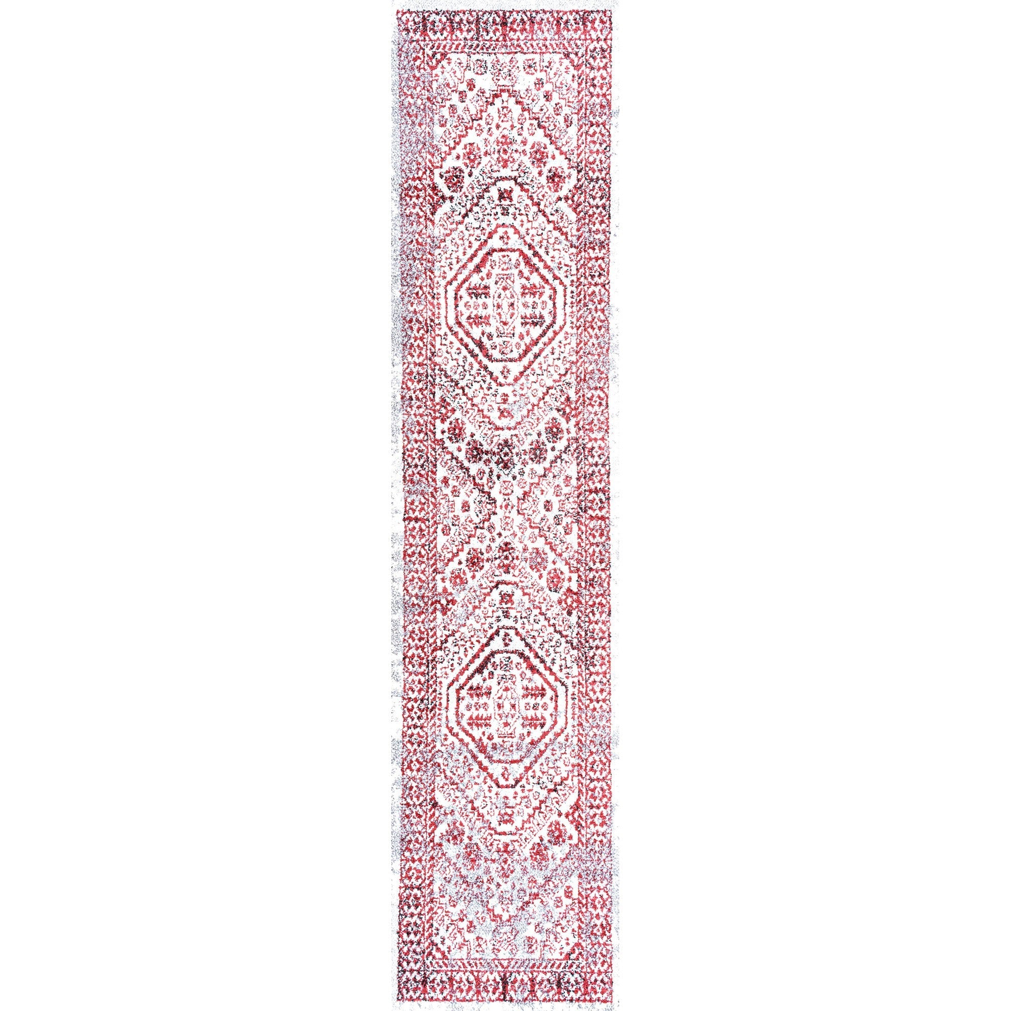 Boho Cottage Medallion Runner Rug