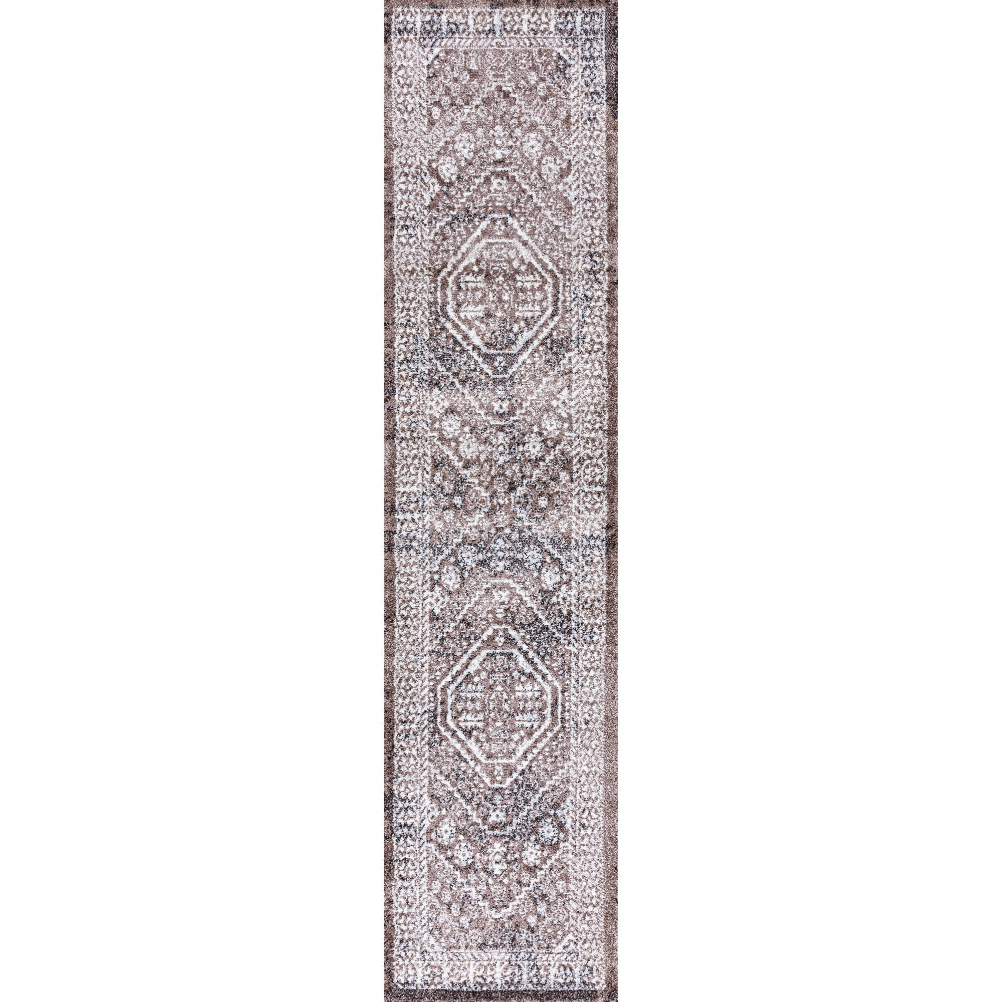 Boho Cottage Medallion Runner Rug