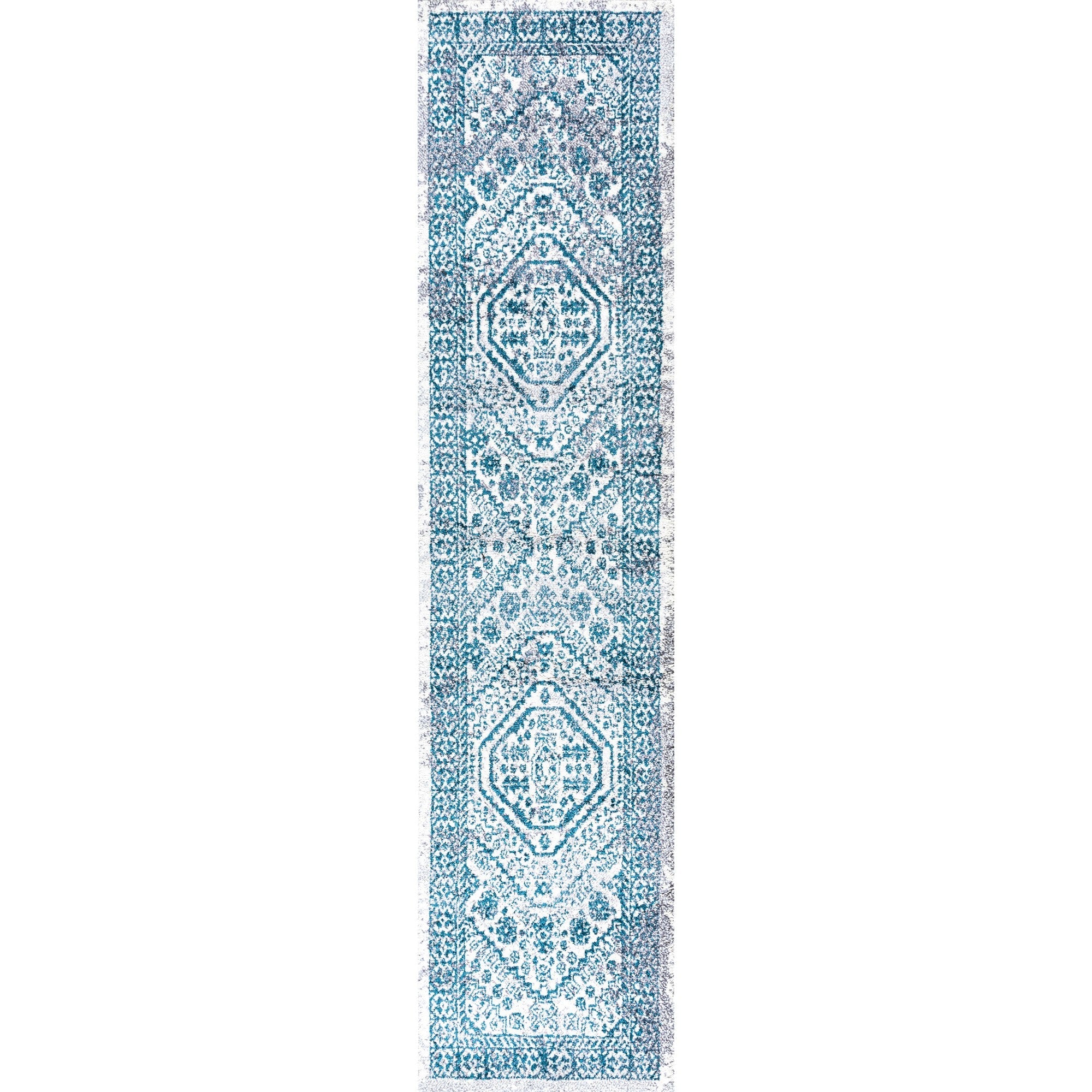 Boho Cottage Medallion Runner Rug