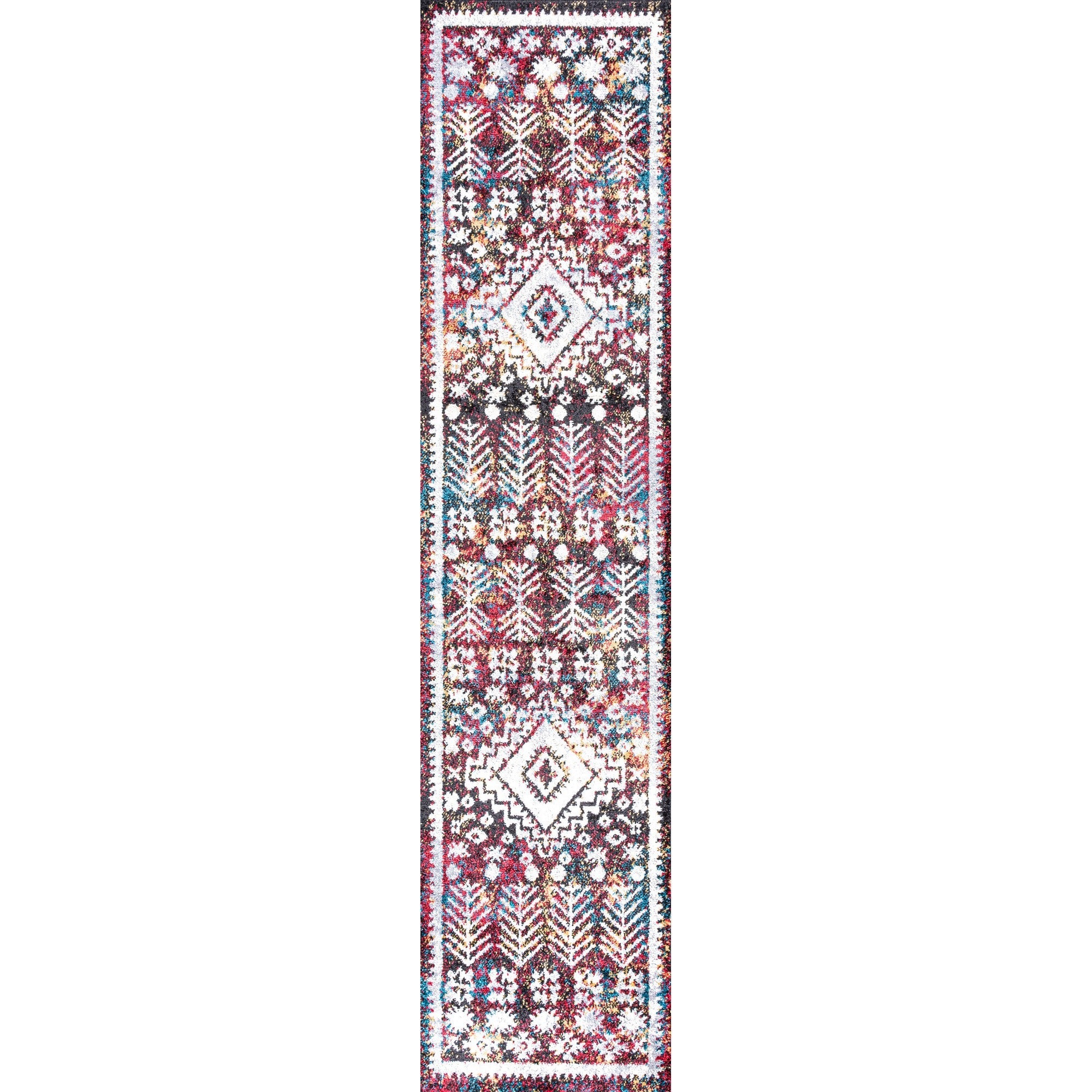 Dhiya Distressed Kilim Runner Rug