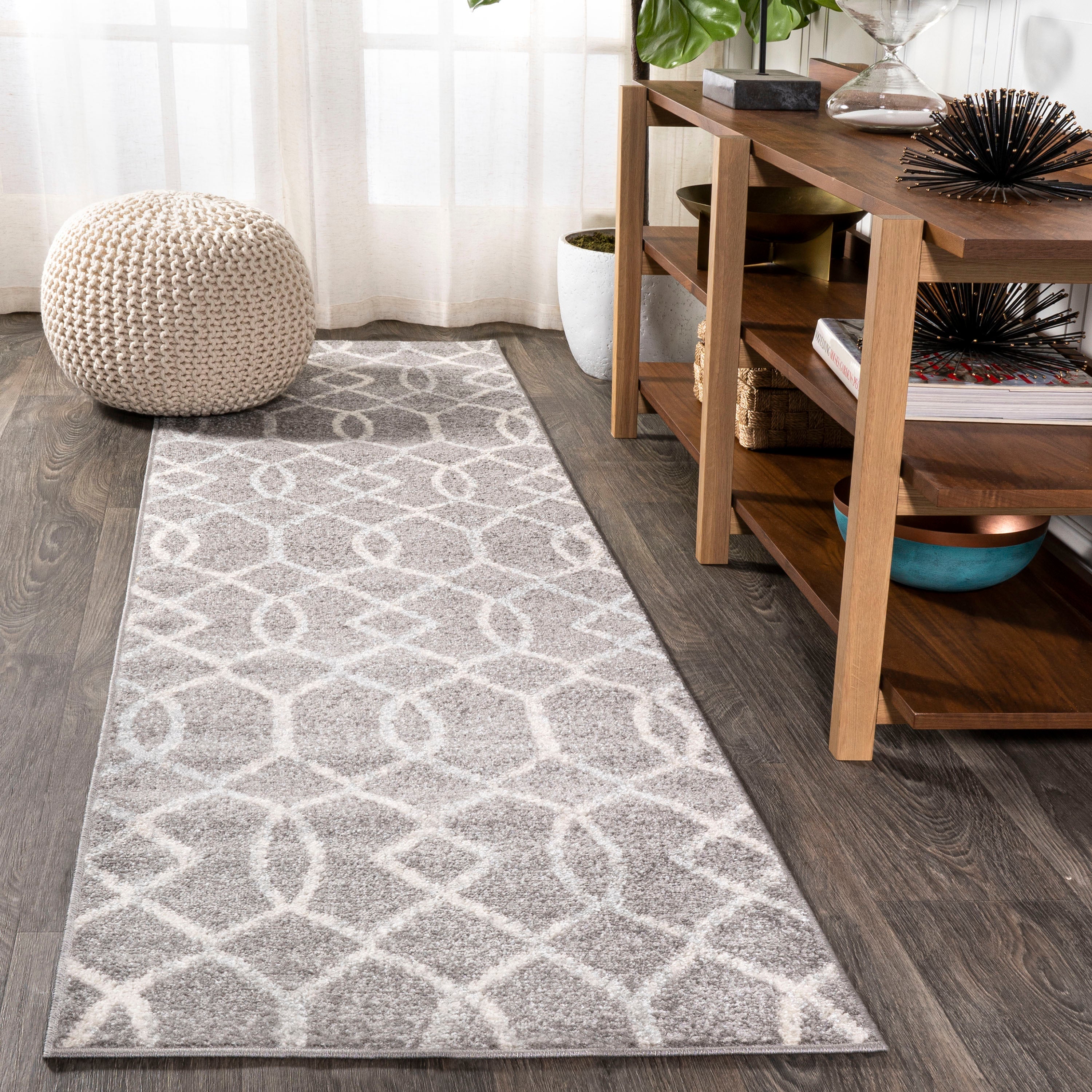 Asilah Ogee Fretwork Runner Rug