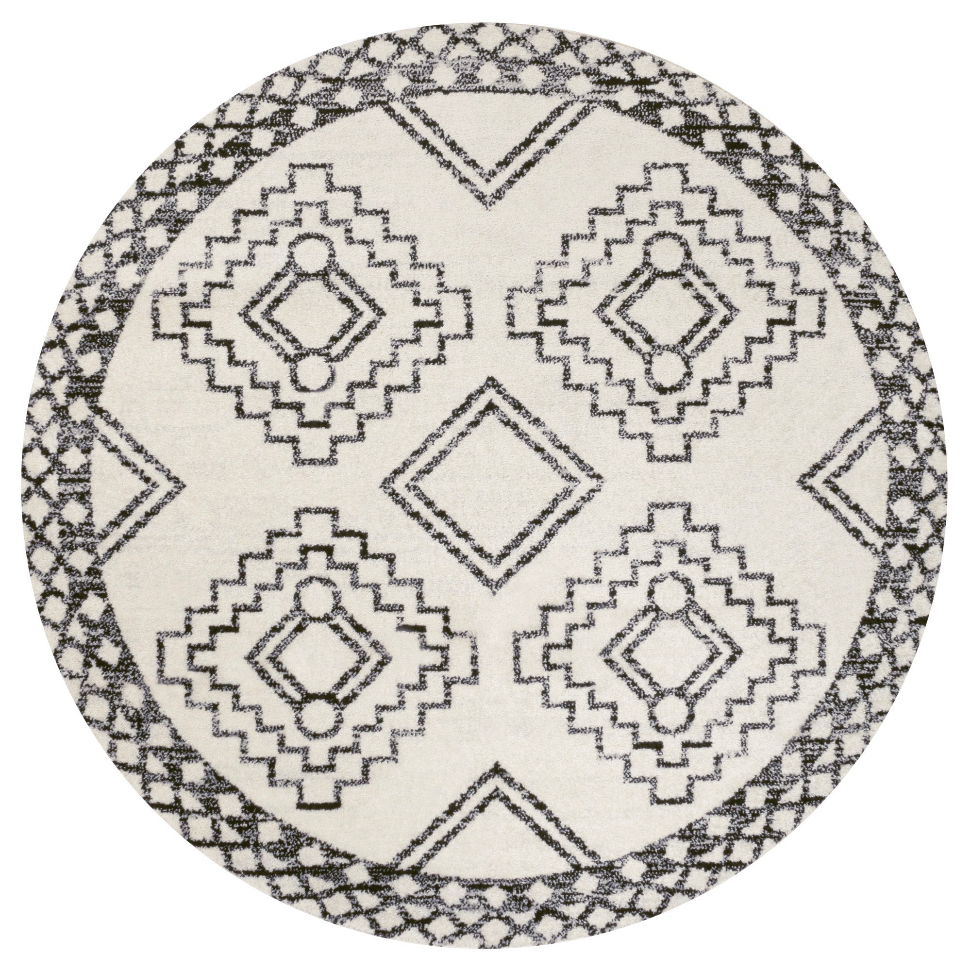 Amir Moroccan Beni Souk Round Area Rug