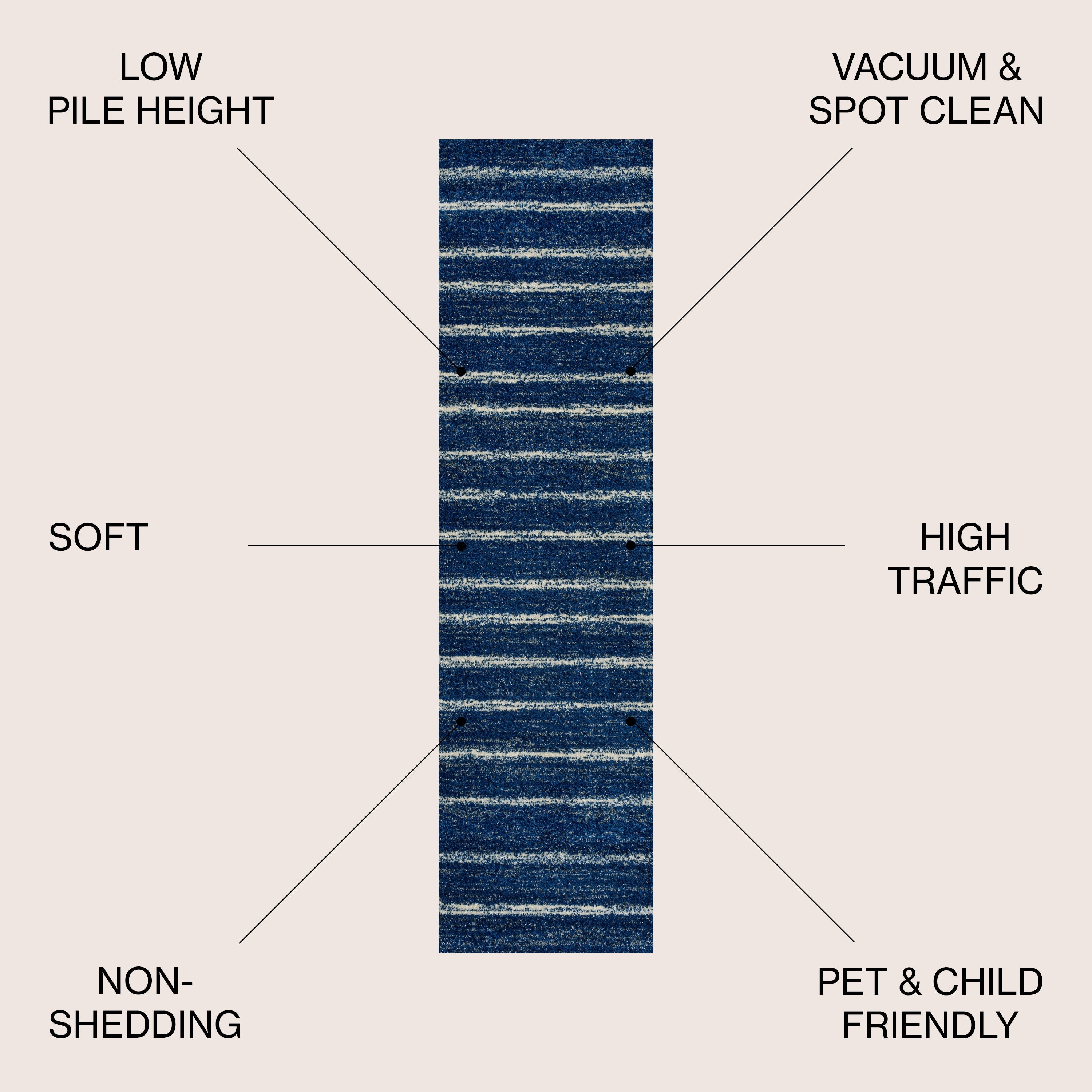 Williamsburg Minimalist Stripe Runner Rug