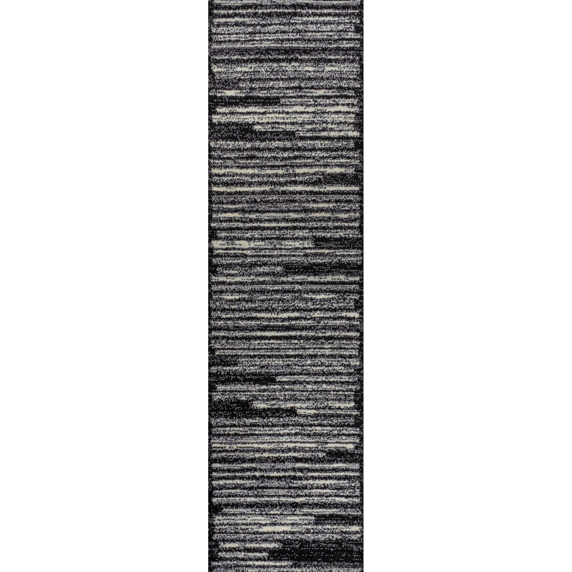 Khalil Modern Berber Stripe Runner Rug