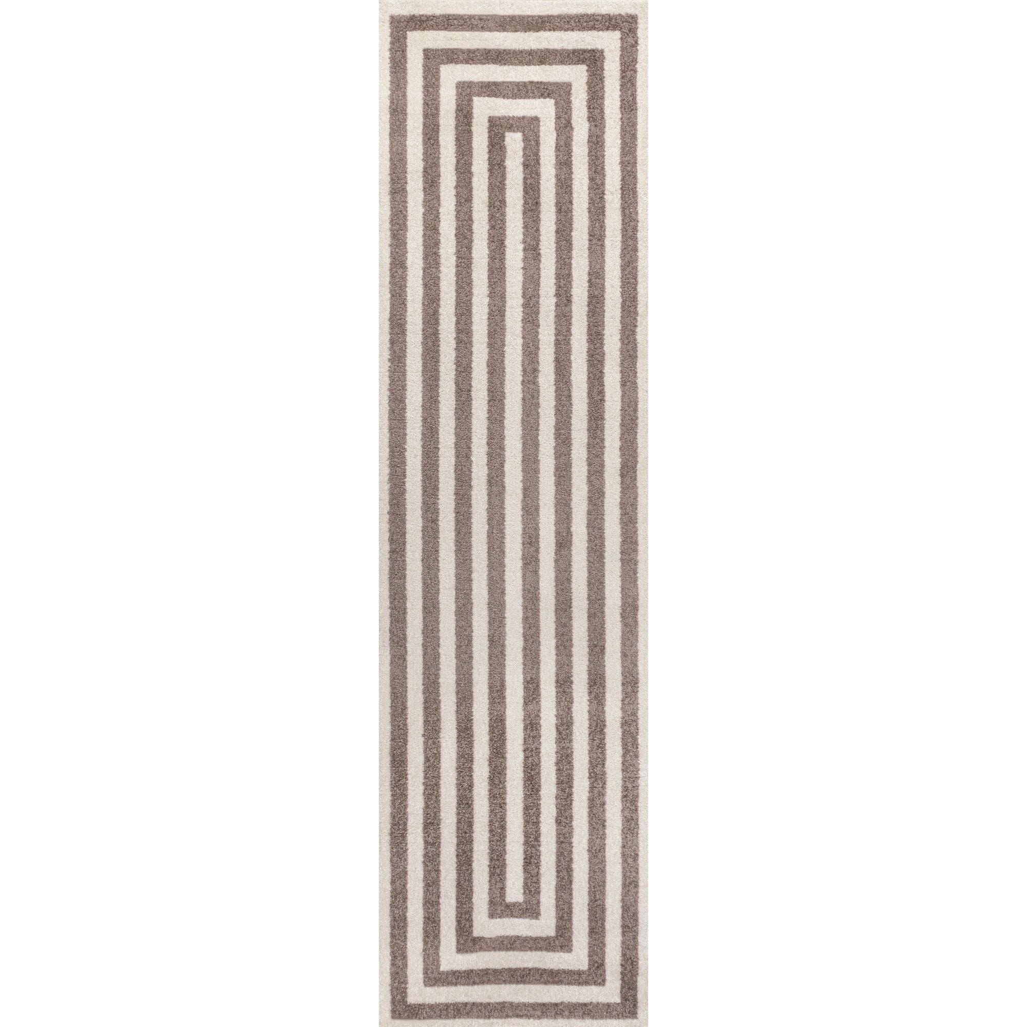 Bandol Modern Classic Mitre Stripe Runner Rug