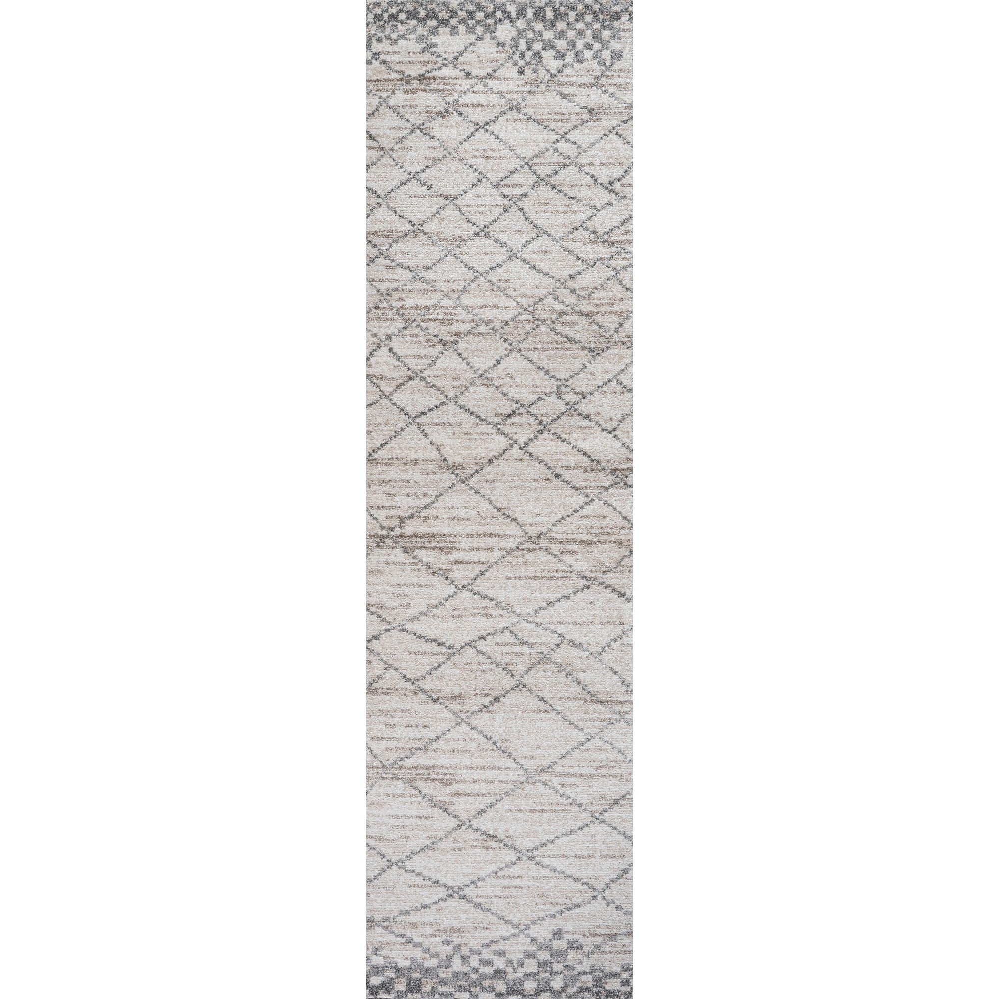 Asilah Moroccan Modern Diamond Runner Rug