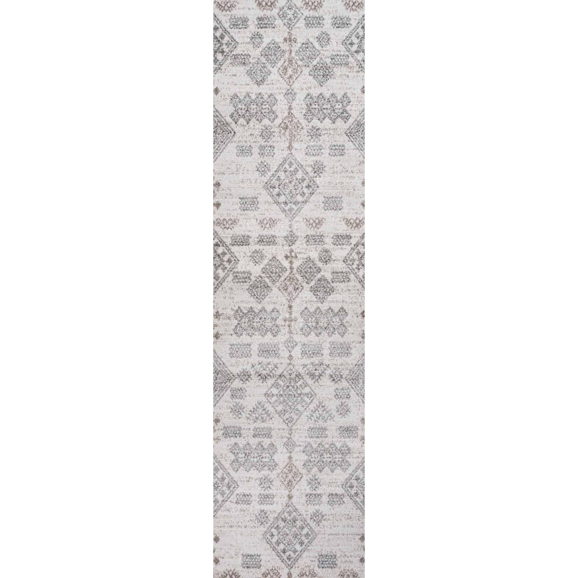 Bhalil Berber Diamond Geometric Runner Rug