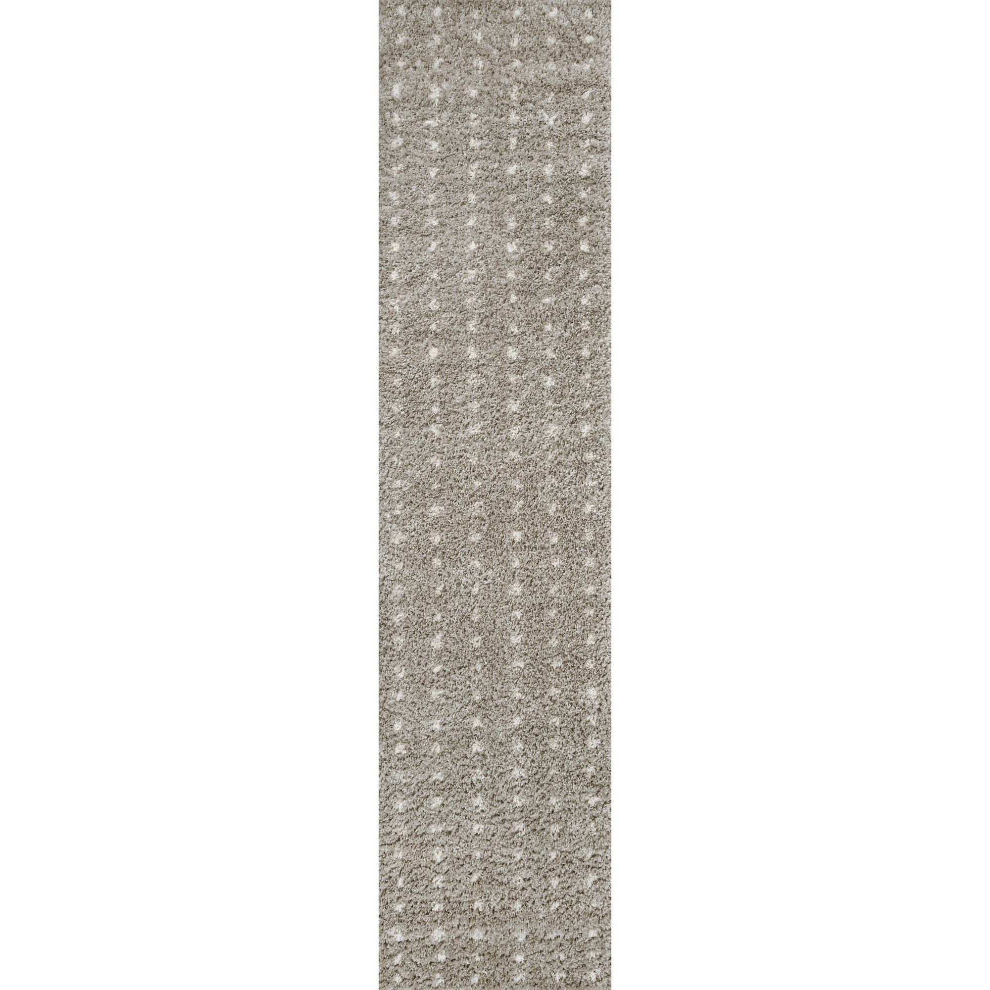 Pele Modern Geometric Dot Shag Runner Rug