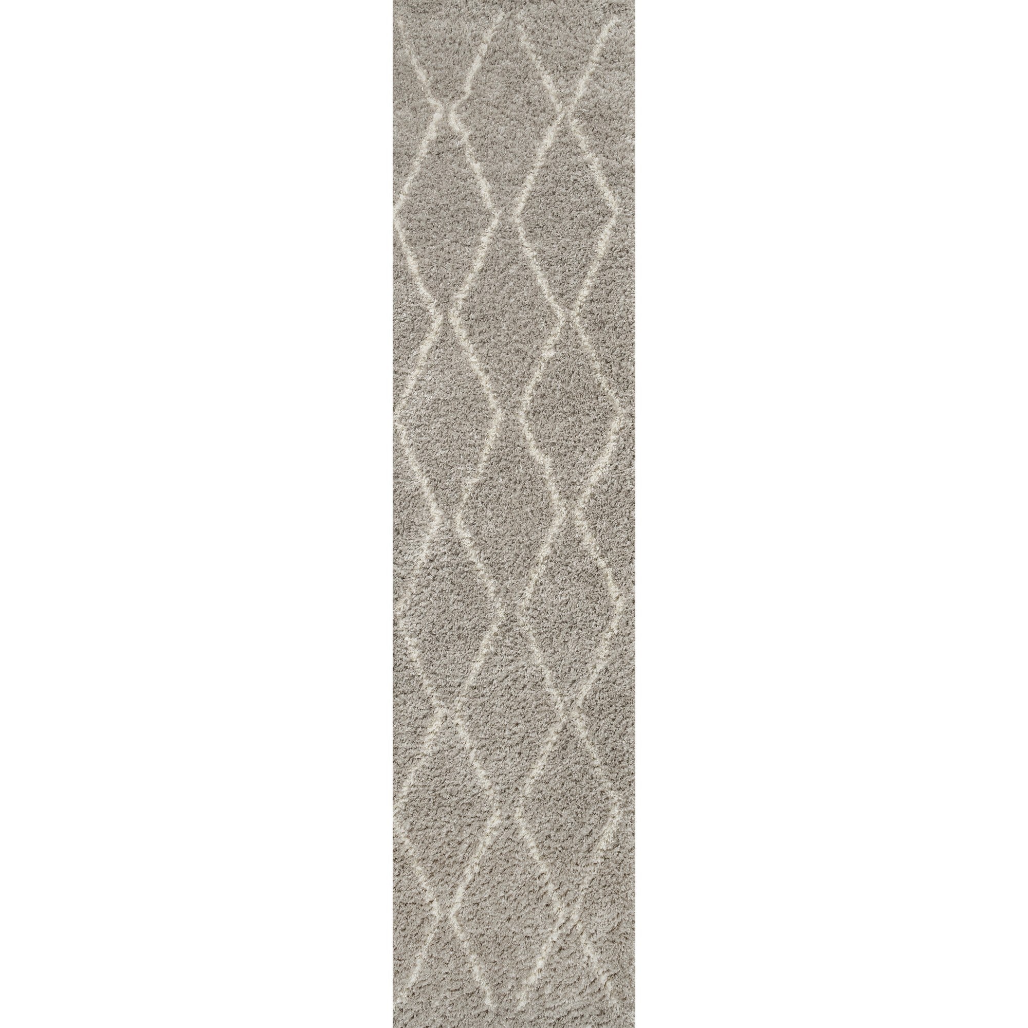 Catala Moroccan Diamond Shag Runner Rug