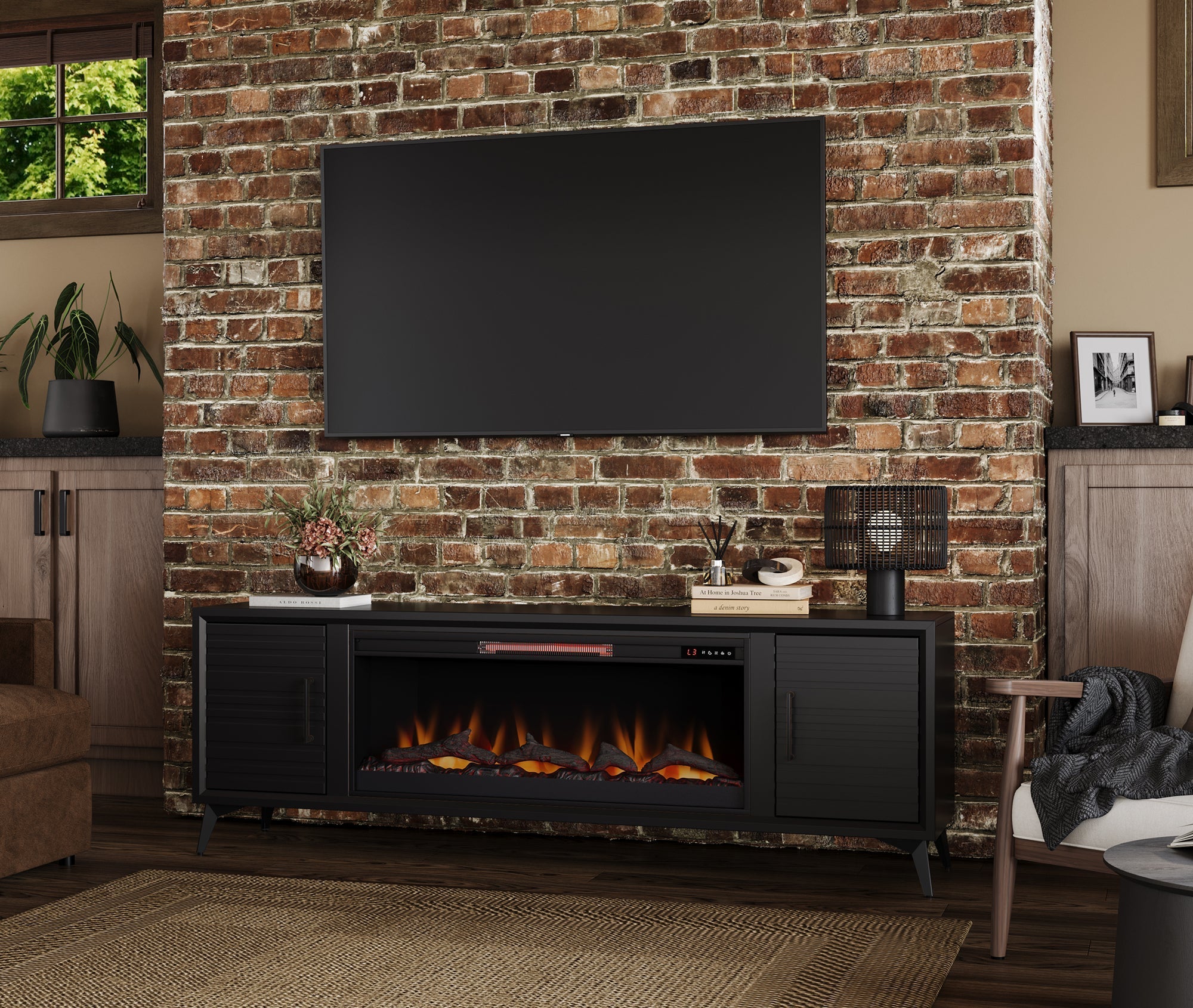 78" Malibu Fireplace TV Stand