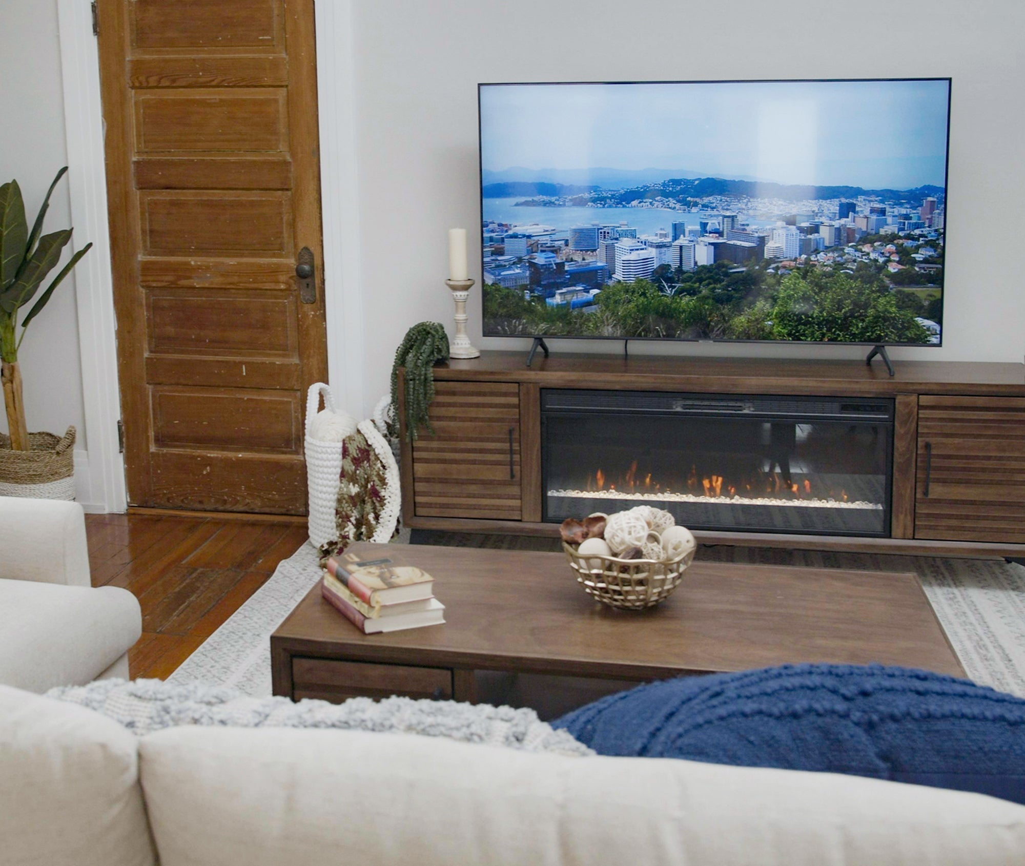 78" Malibu Fireplace TV Stand