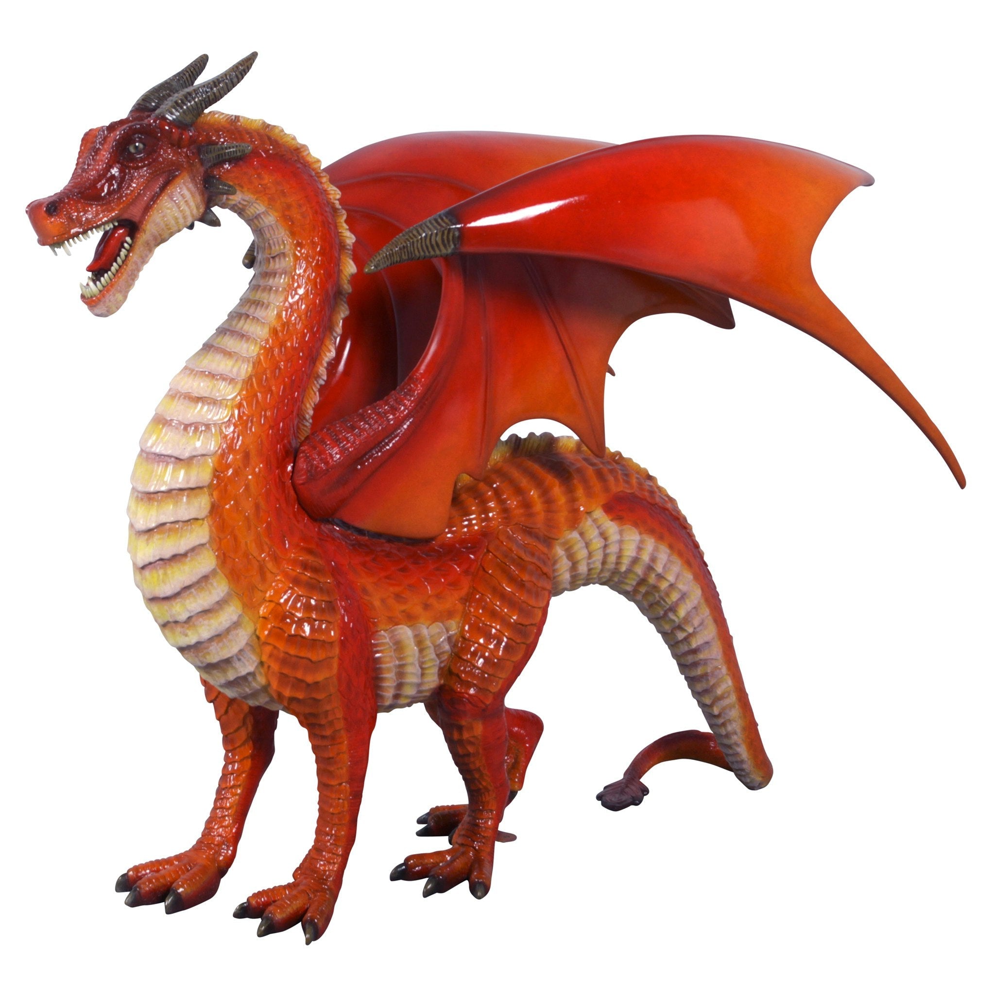 The Red Welsh Dragon Statue: Large