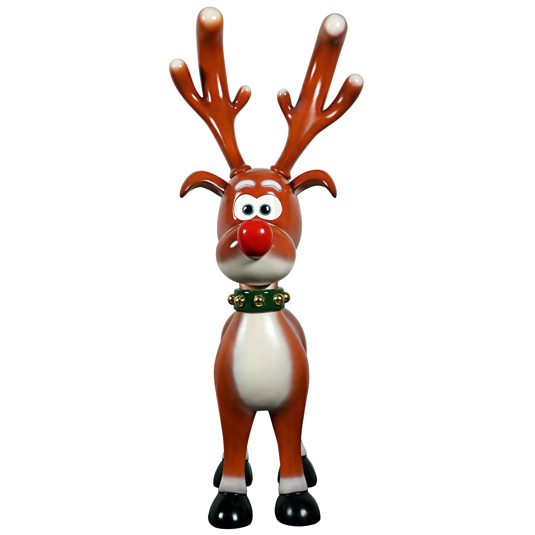 Jolly Holly, Santa's Red-Nosed Christmas Reindeer Statue