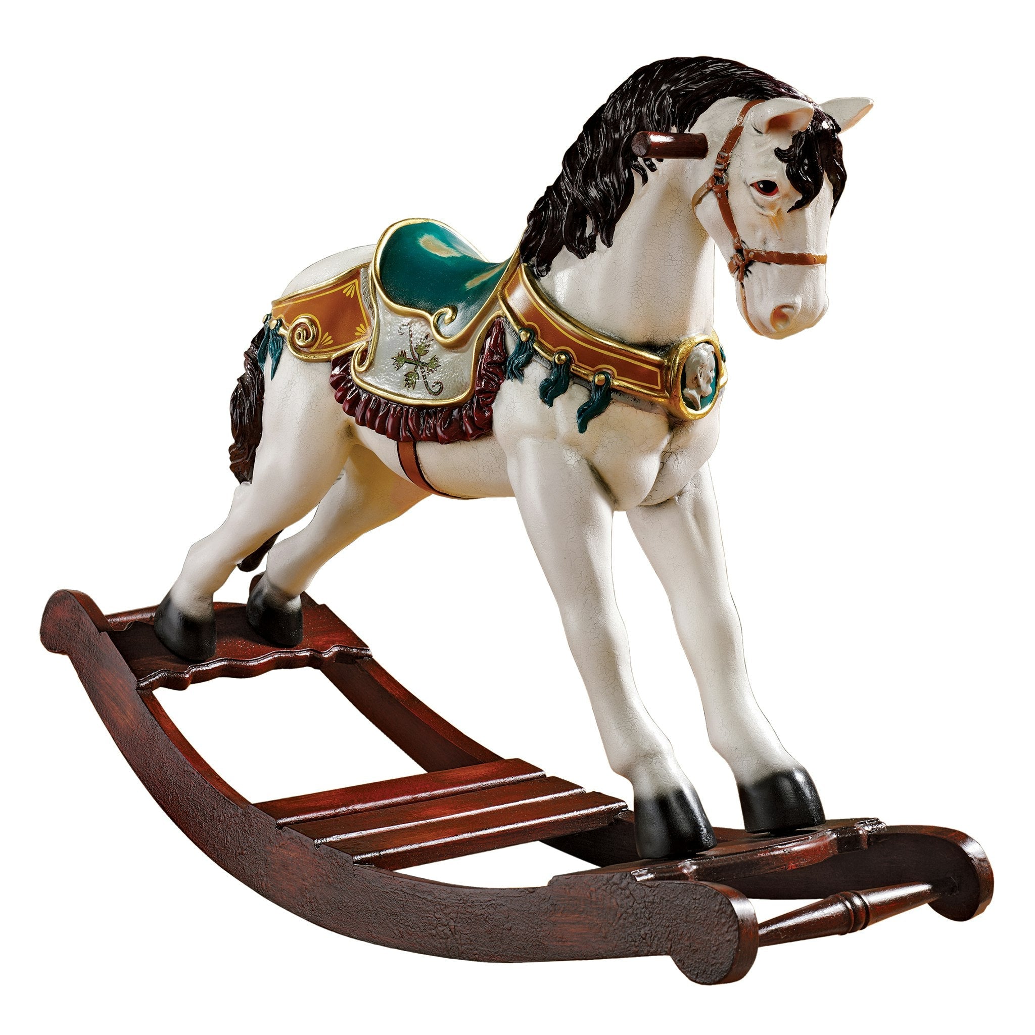 Victorian Carousel Pony Rocking Horse Statue