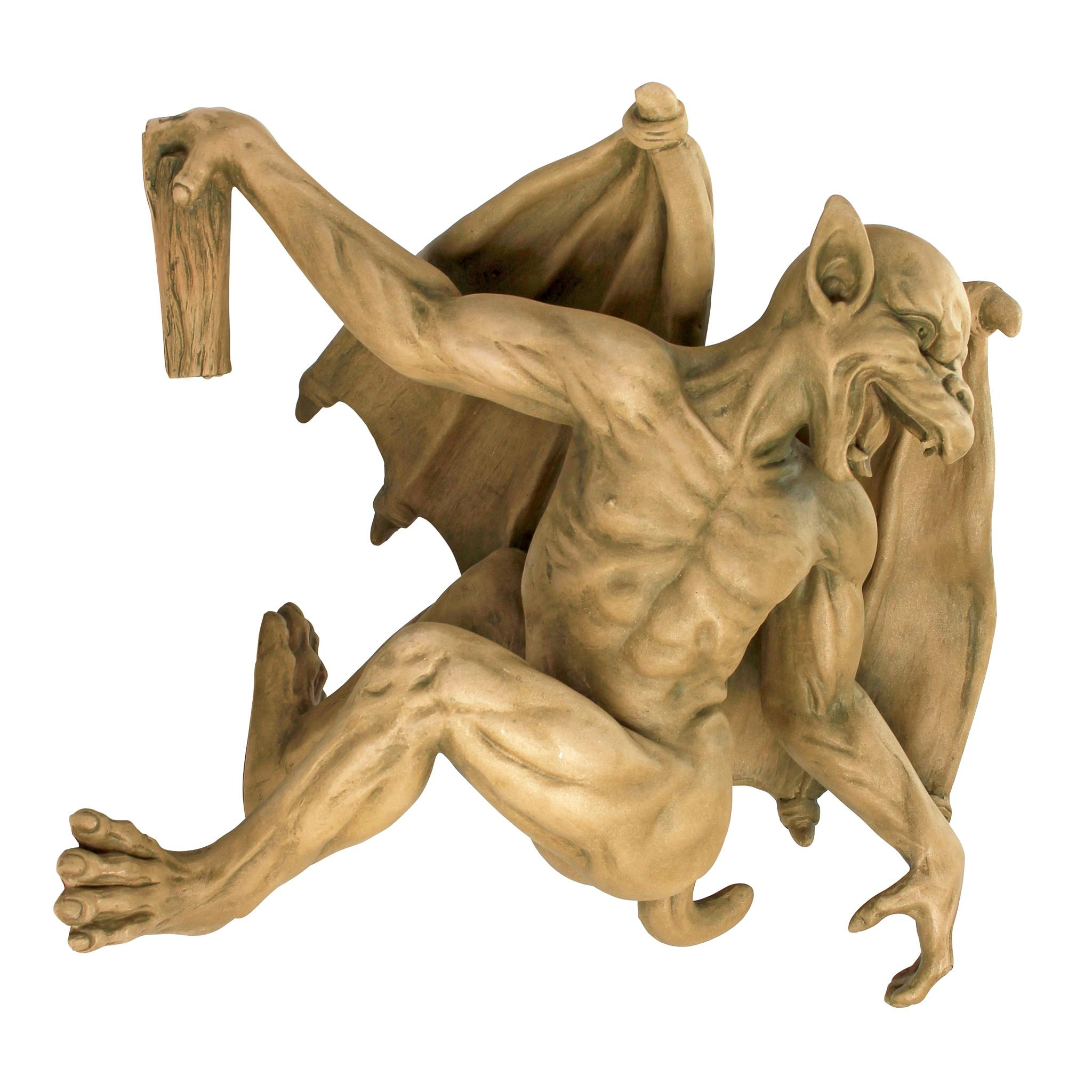 Gaston the Climbing Gothic Gargoyle Statue: Medium