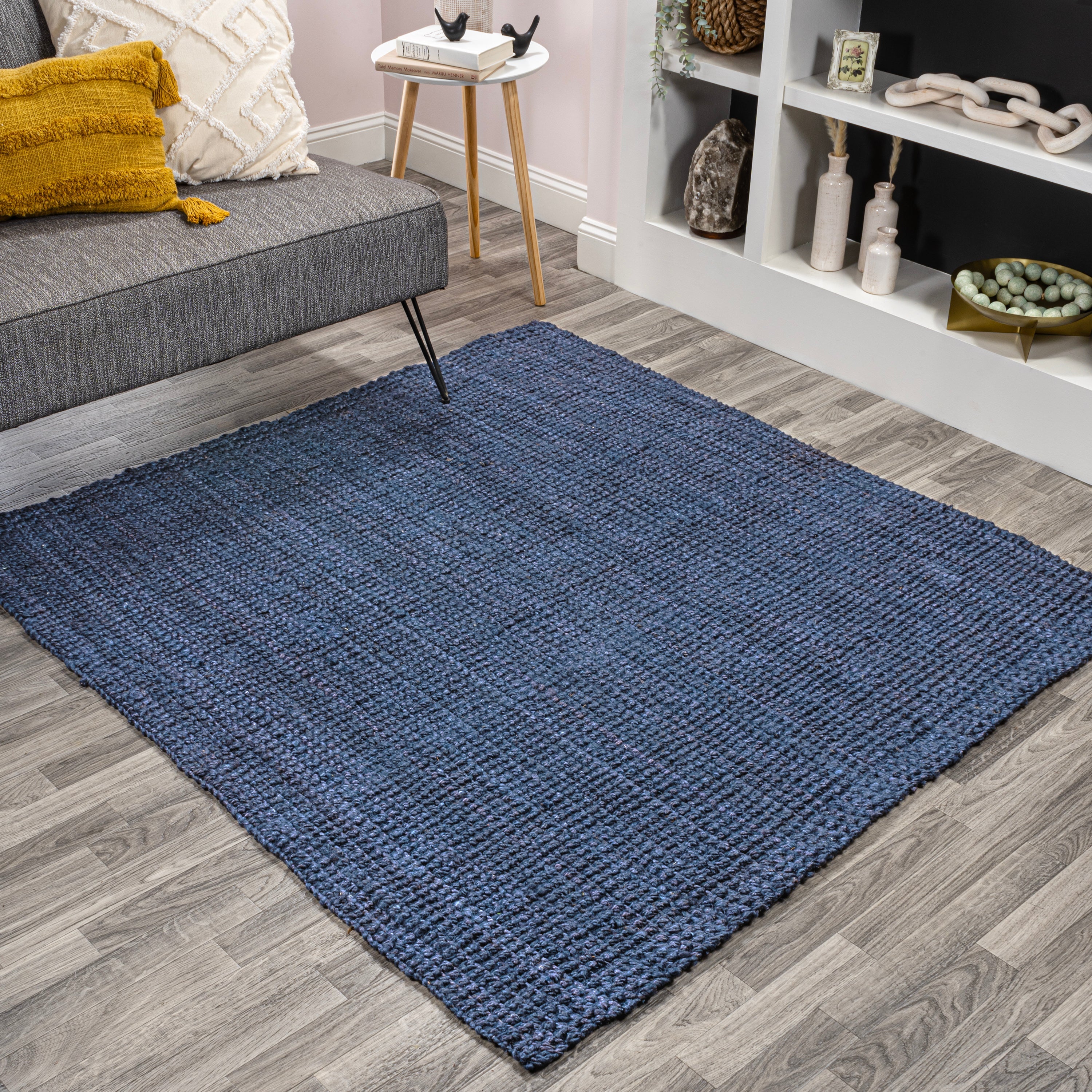 Pata Hand Woven Chunky Jute Square Area Rug