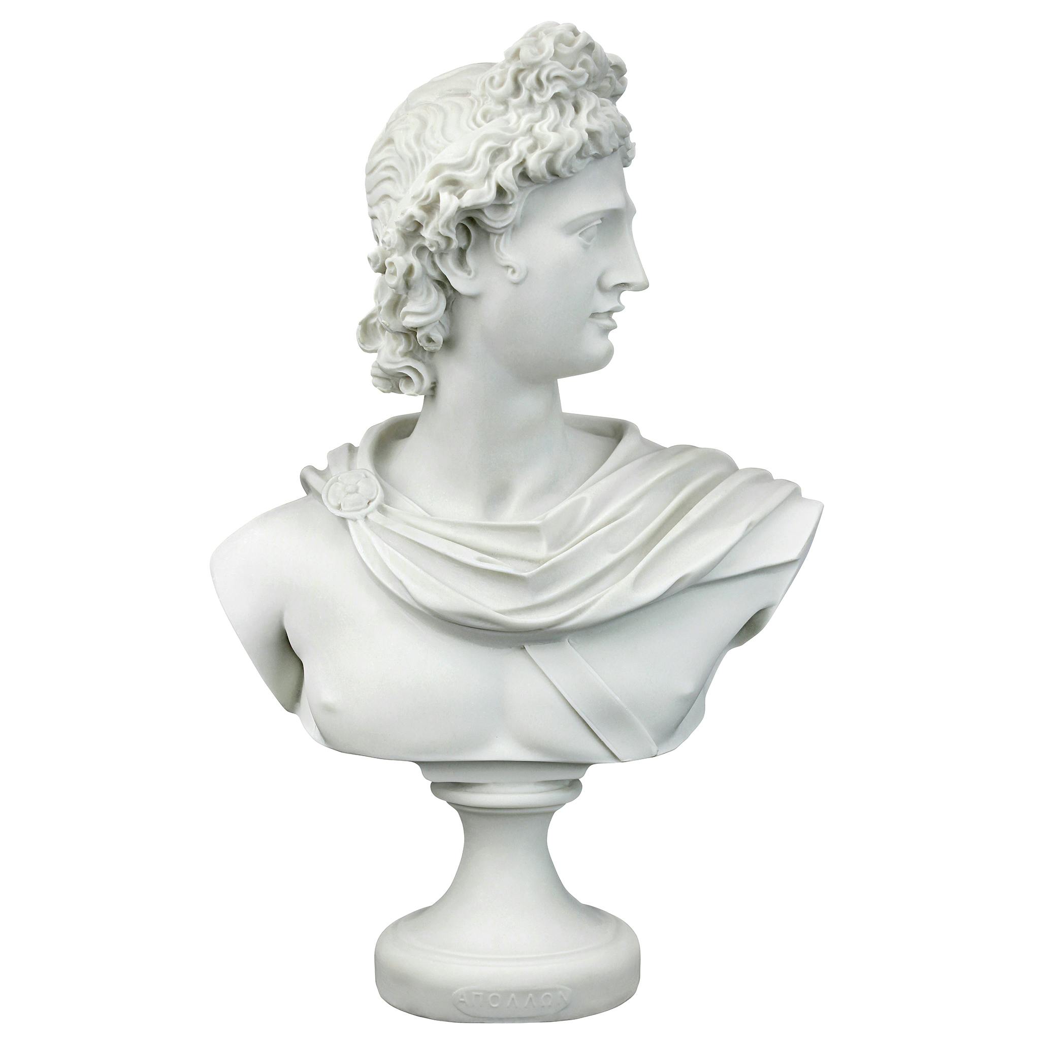 Apollo Belvedere Bonded Marble Greek Sculptural Bust