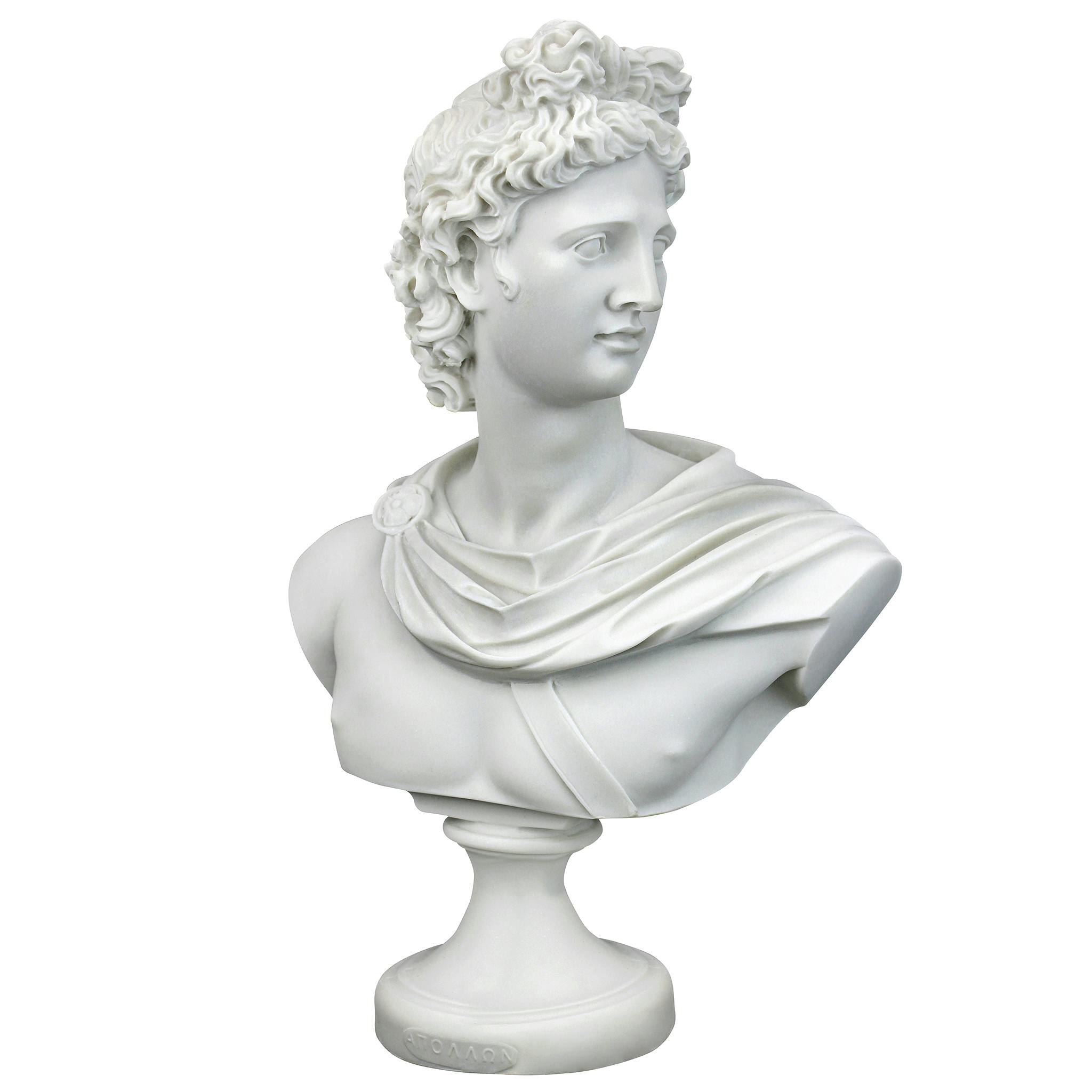 Apollo Belvedere Bonded Marble Greek Sculptural Bust