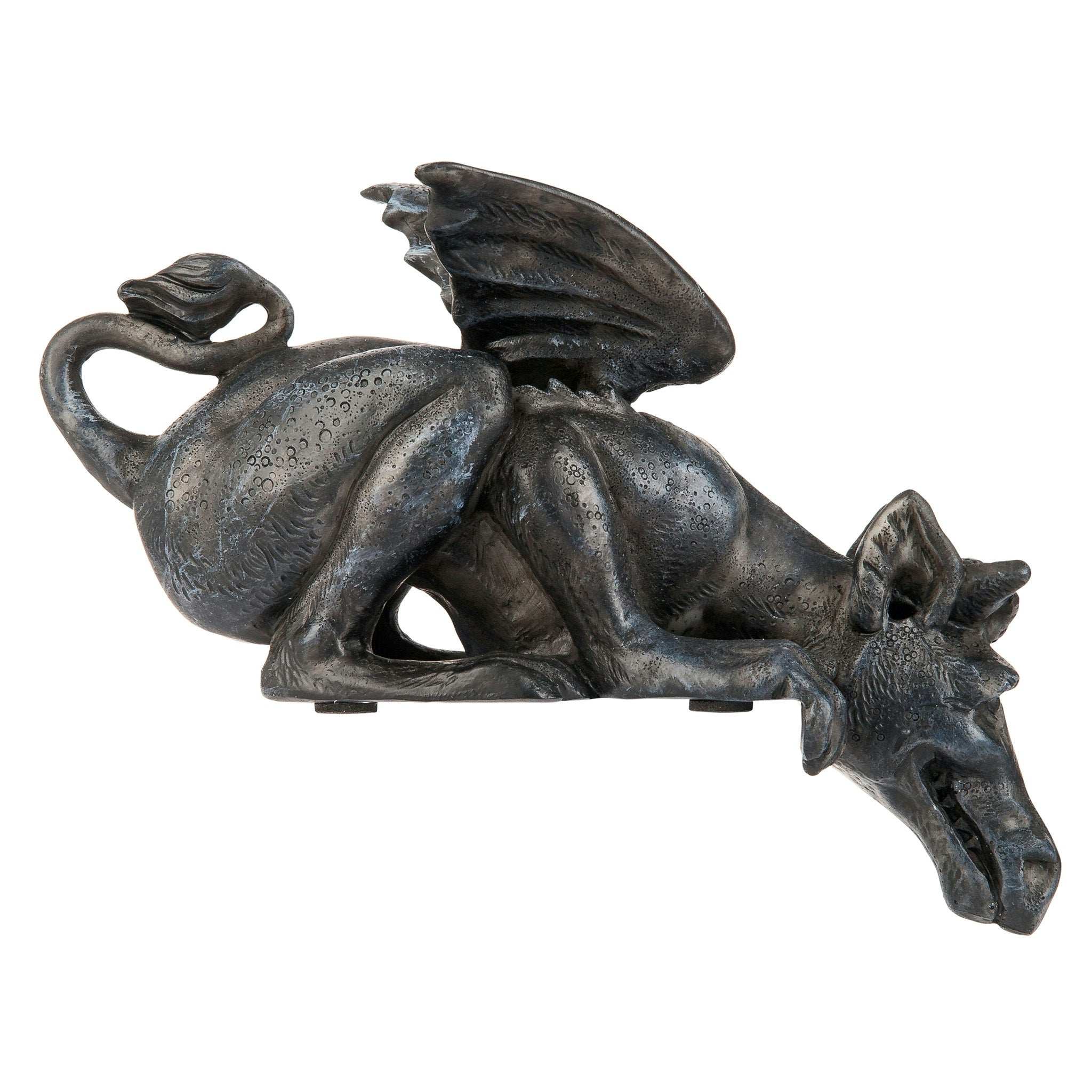 Whittingford the Chagrined Sitting Dragon Sculpture: Set of Two