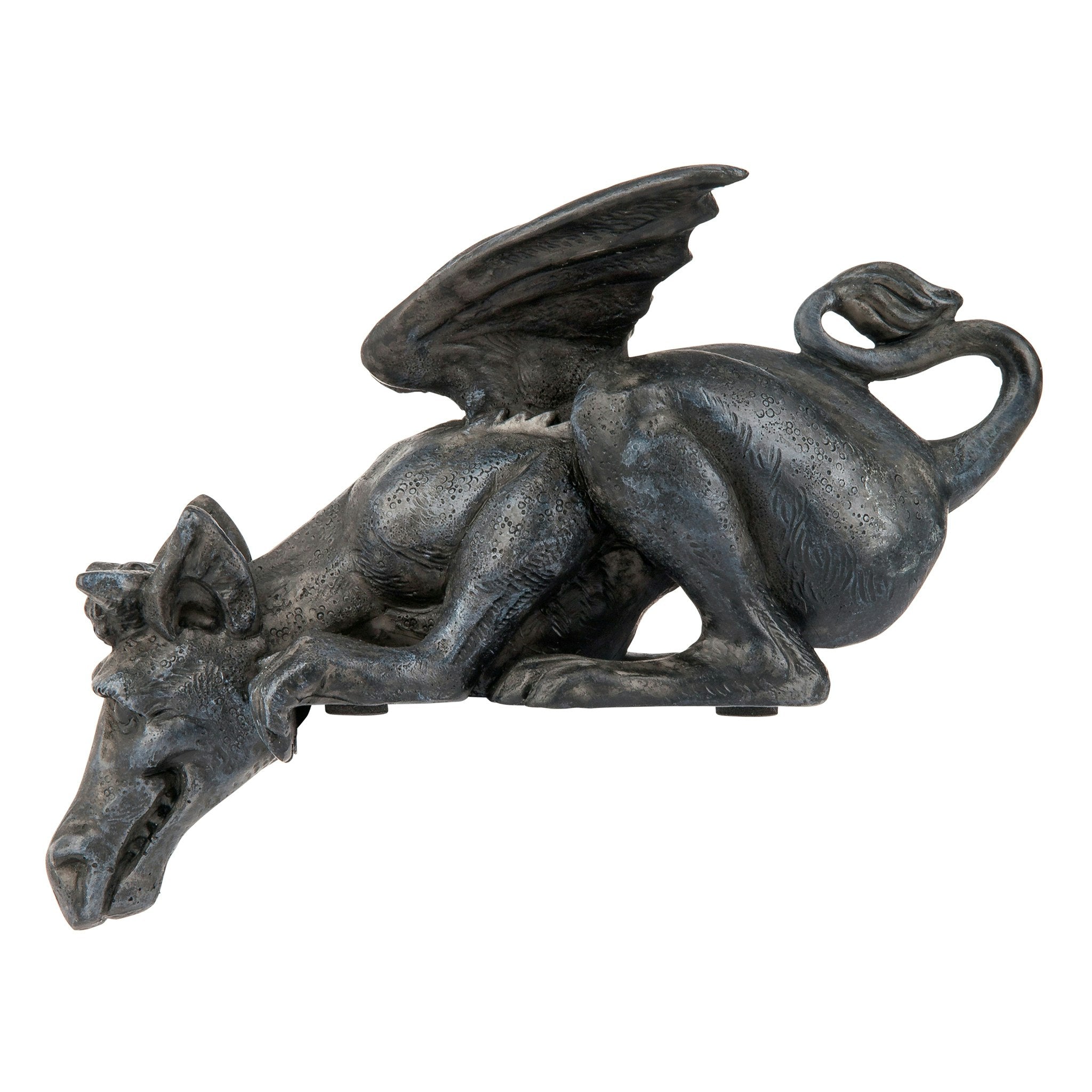 Whittingford the Chagrined Sitting Dragon Sculpture: Set of Two