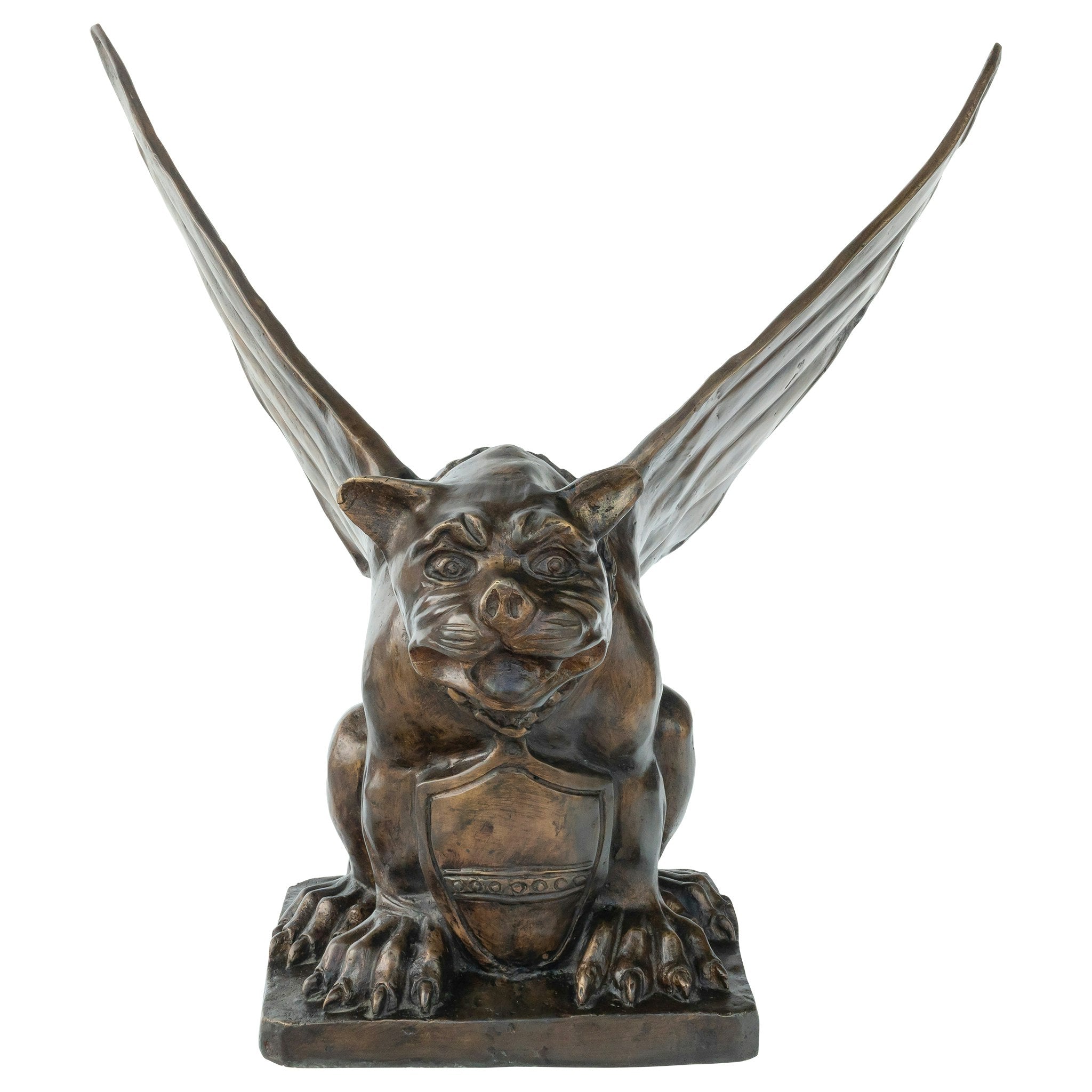 Winged Gargoyle of Naples Bronze Garden Statue