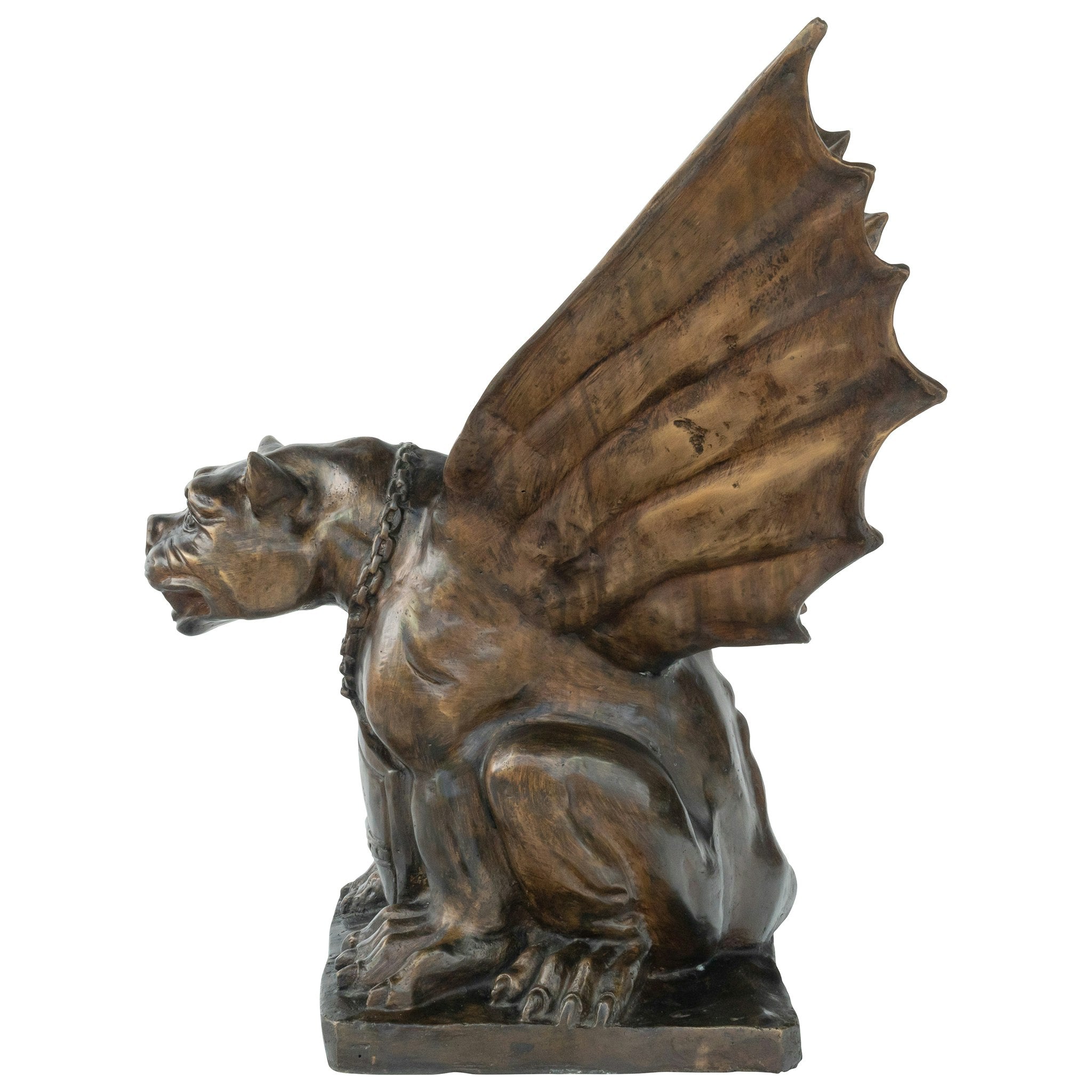 Winged Gargoyle of Naples Bronze Garden Statue