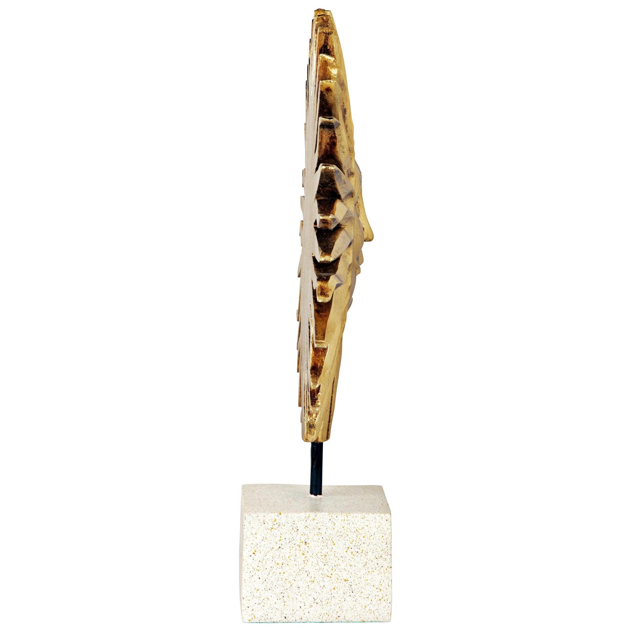 Golden Life Force Sun Statue