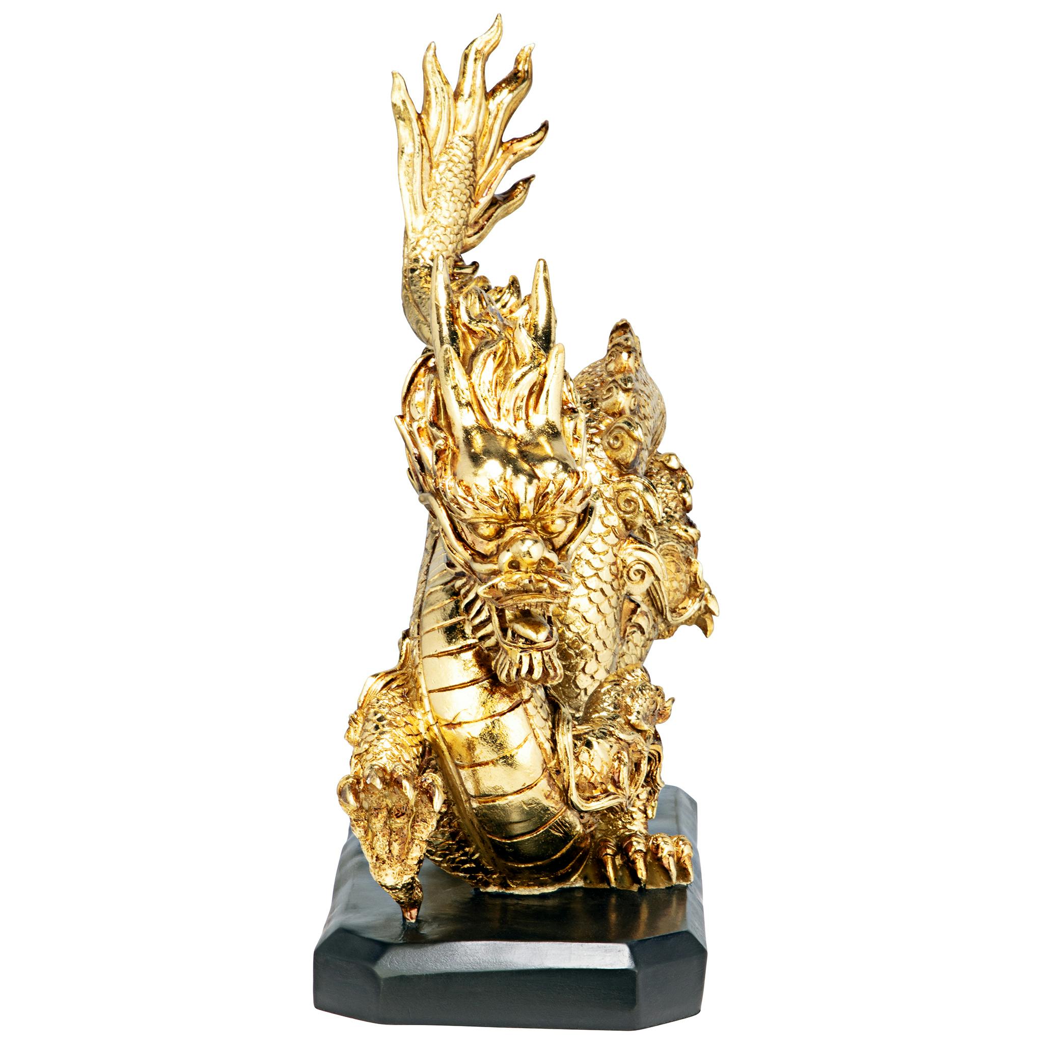 Emperor's Golden Dragon Asian Statue