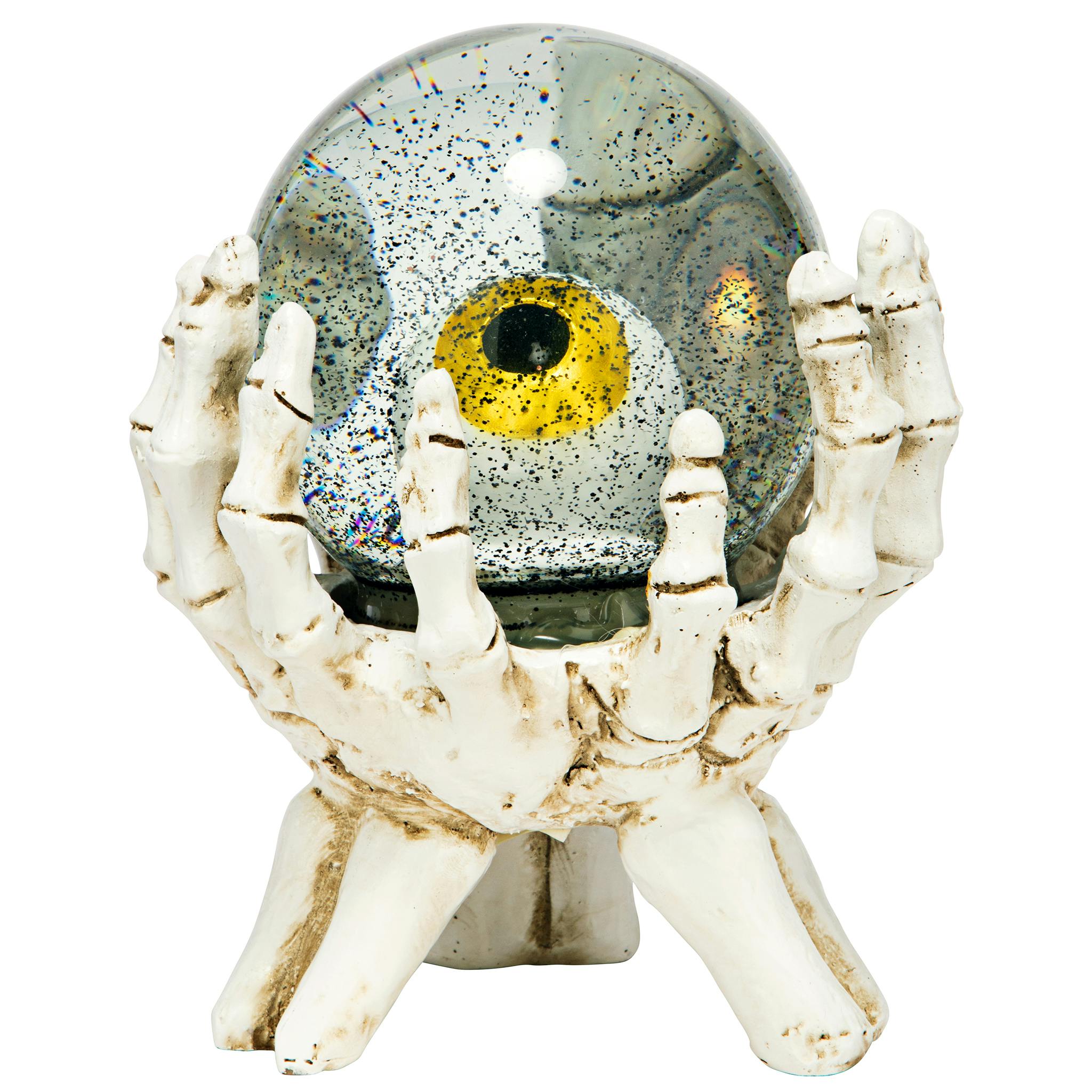 All-Seeing Eye of the Skeleton Water Globe Statue